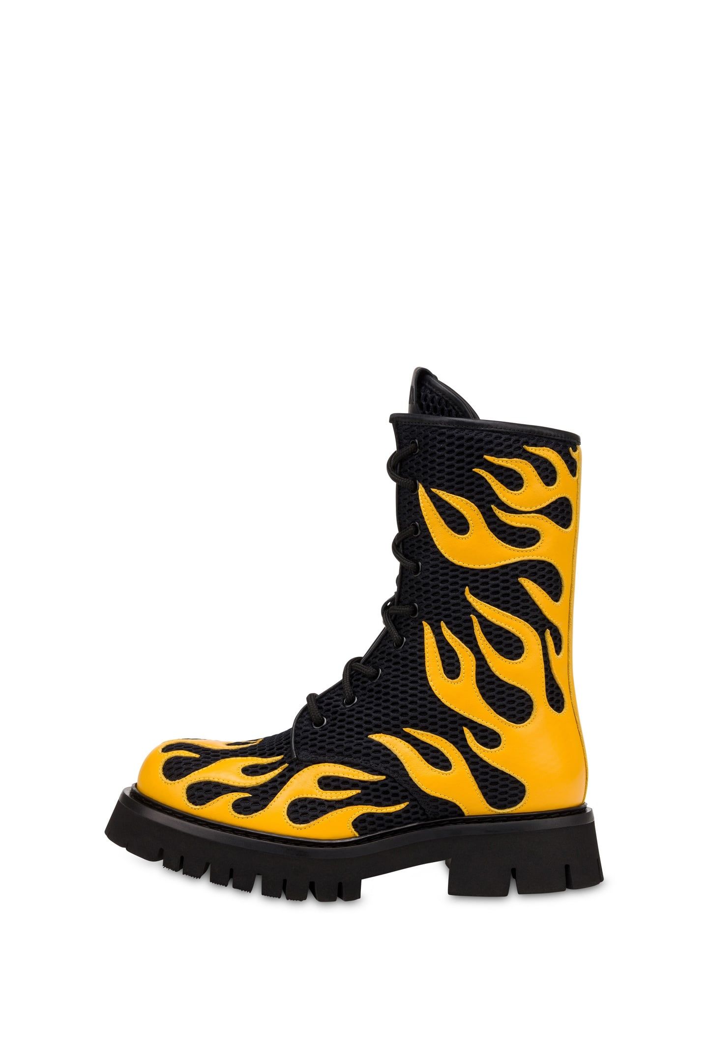 COMBAT BOOT IN FLAMES NETWORK BLACK 1