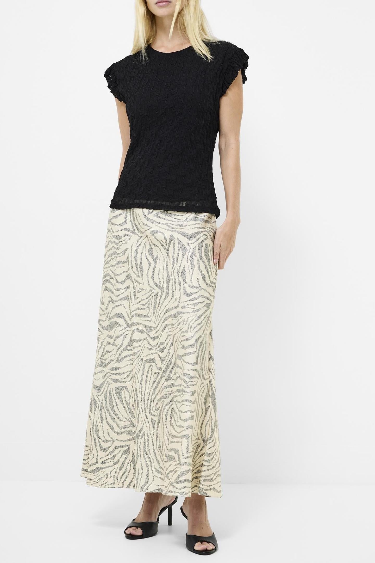 WANDA TEXTURED JERSEY PEPUM TP BLACKOUT 1