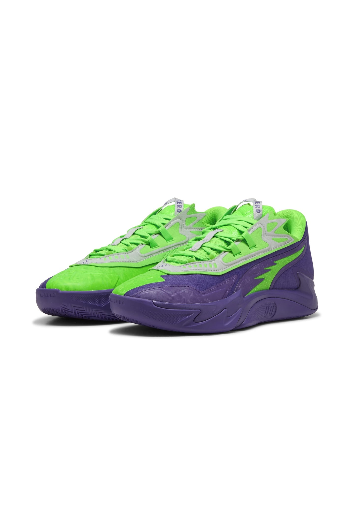 UNISEX SCOOT ZEROS II NXTPRO HOOPS TEAM VIOLET-FLURO GREEN P 2