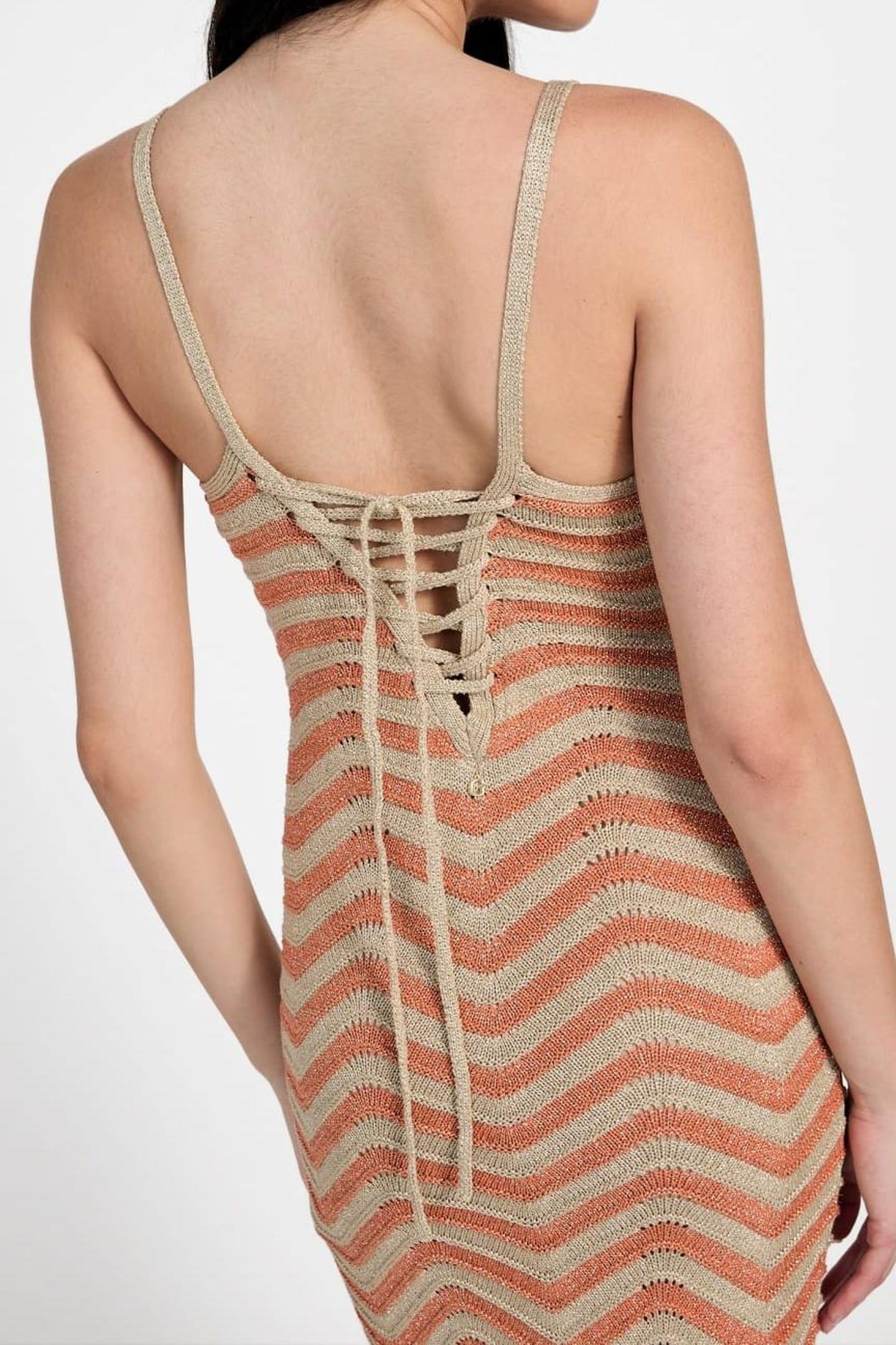 SL VERA CHEVRON LACE NATURAL/ORANGE BRUSH 9