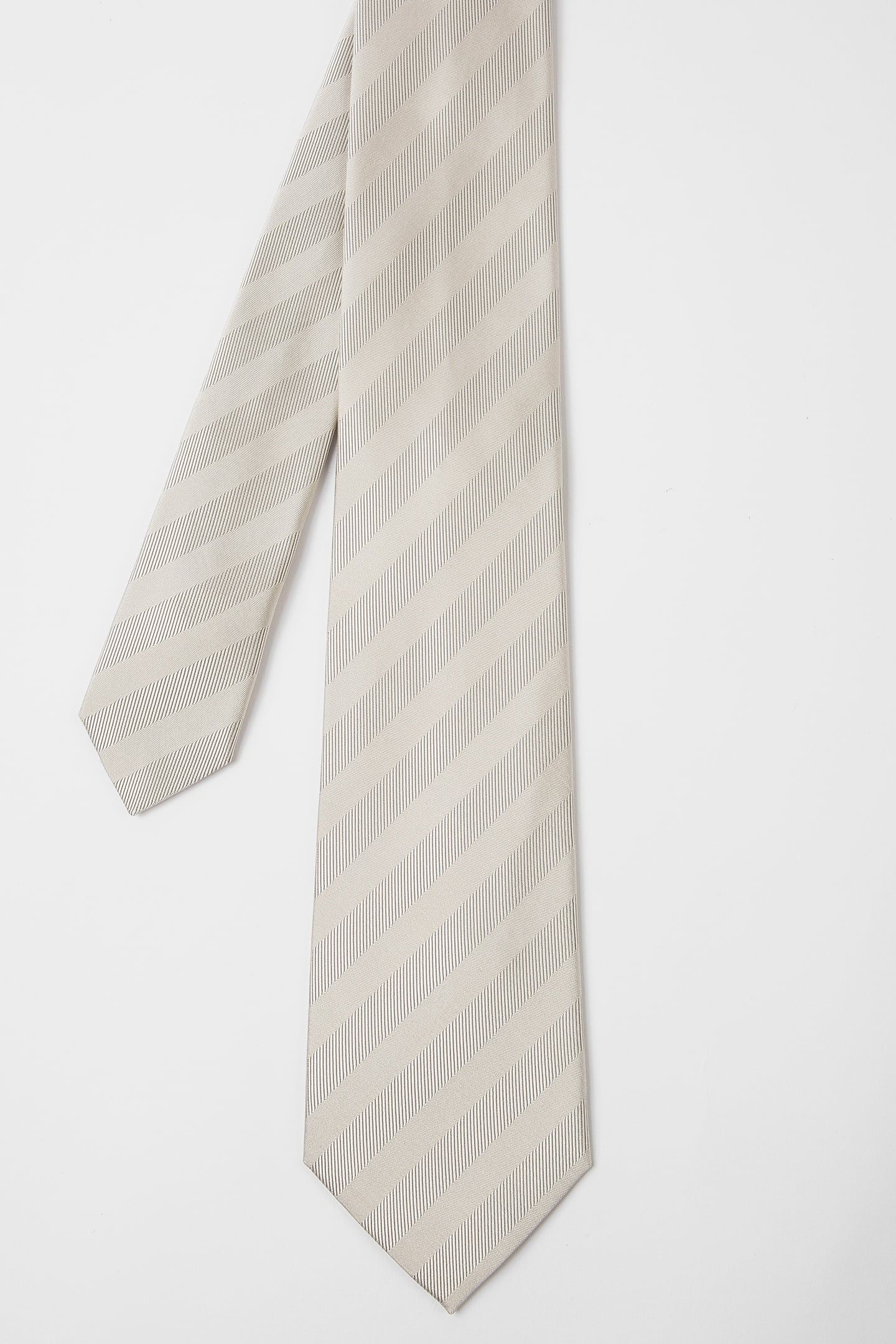 MEN TIE MONO STRIPE OFF WHITE 4