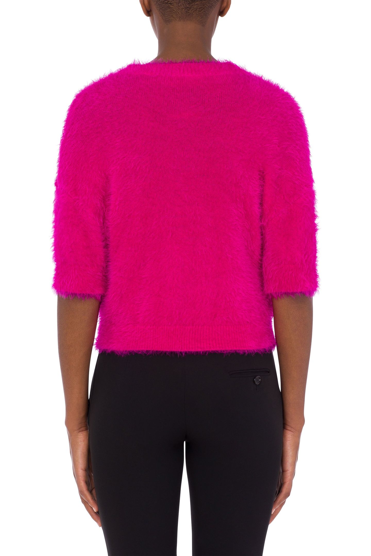 JEWEL FLOWER SOFT FABRIC CARDIGAN PINK 2