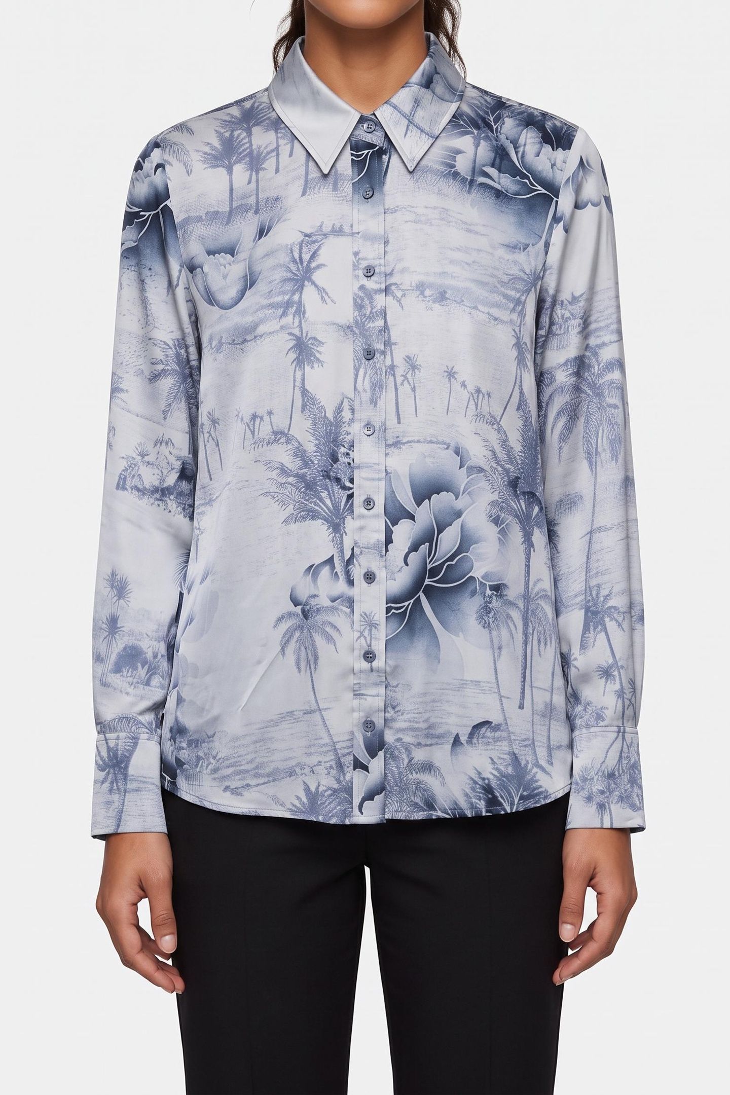 LS CONCETTA BUTTONS INDIGO TROPICAL DESE 1