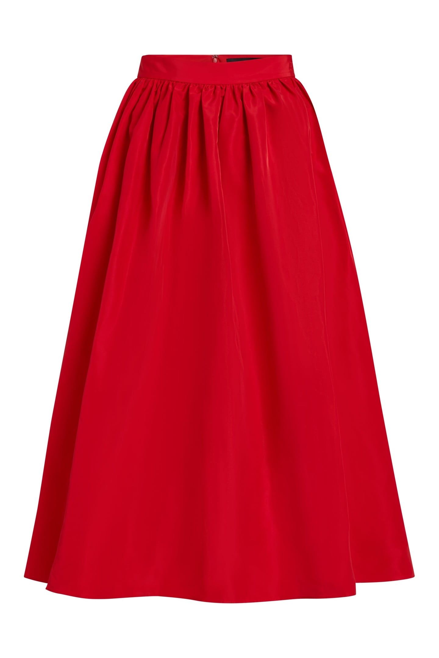 VOLUMINOUS SKIRT RACING RED 4