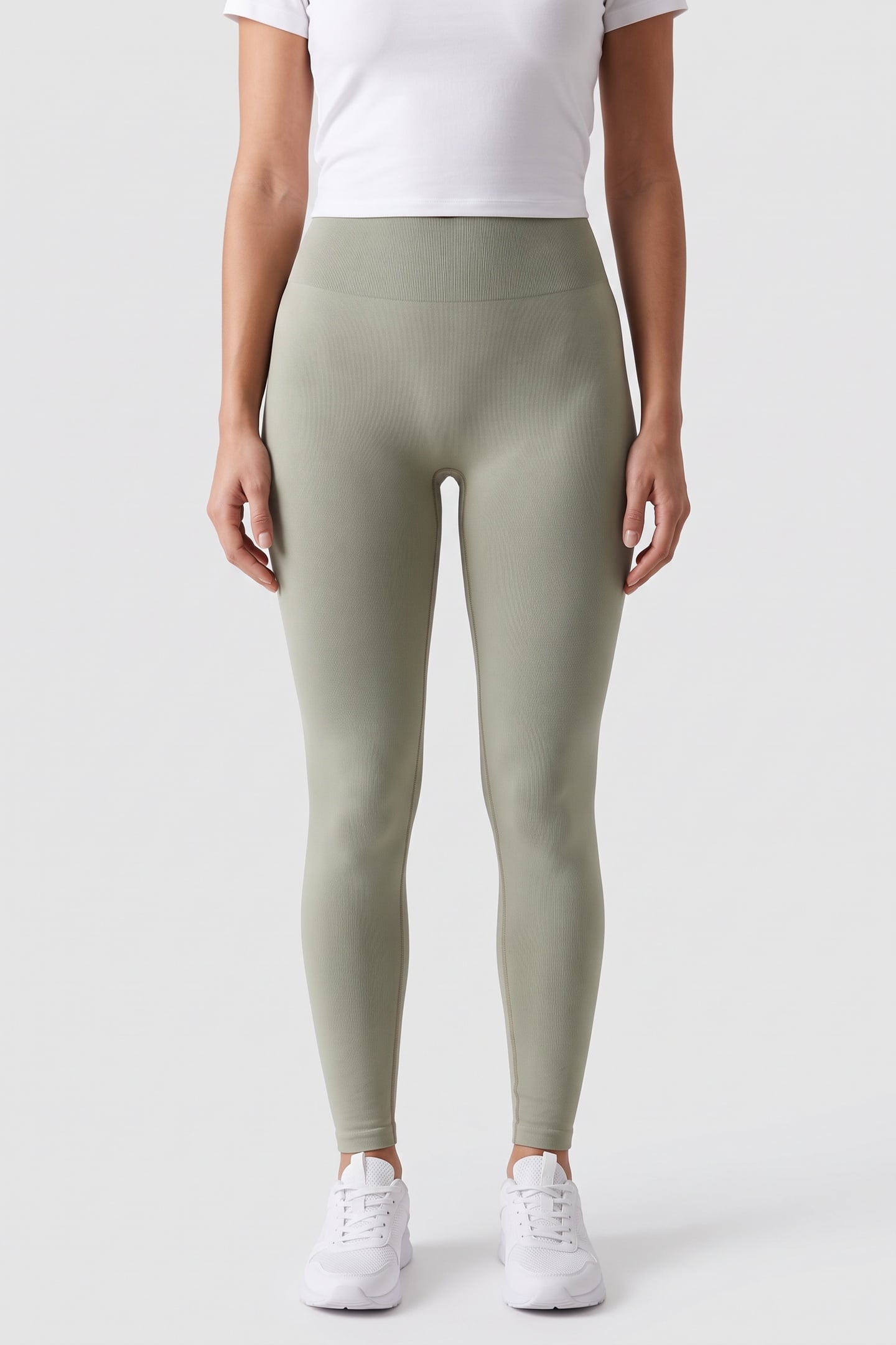 RIBORG SEAMLESS TIGHTS GREEN 1