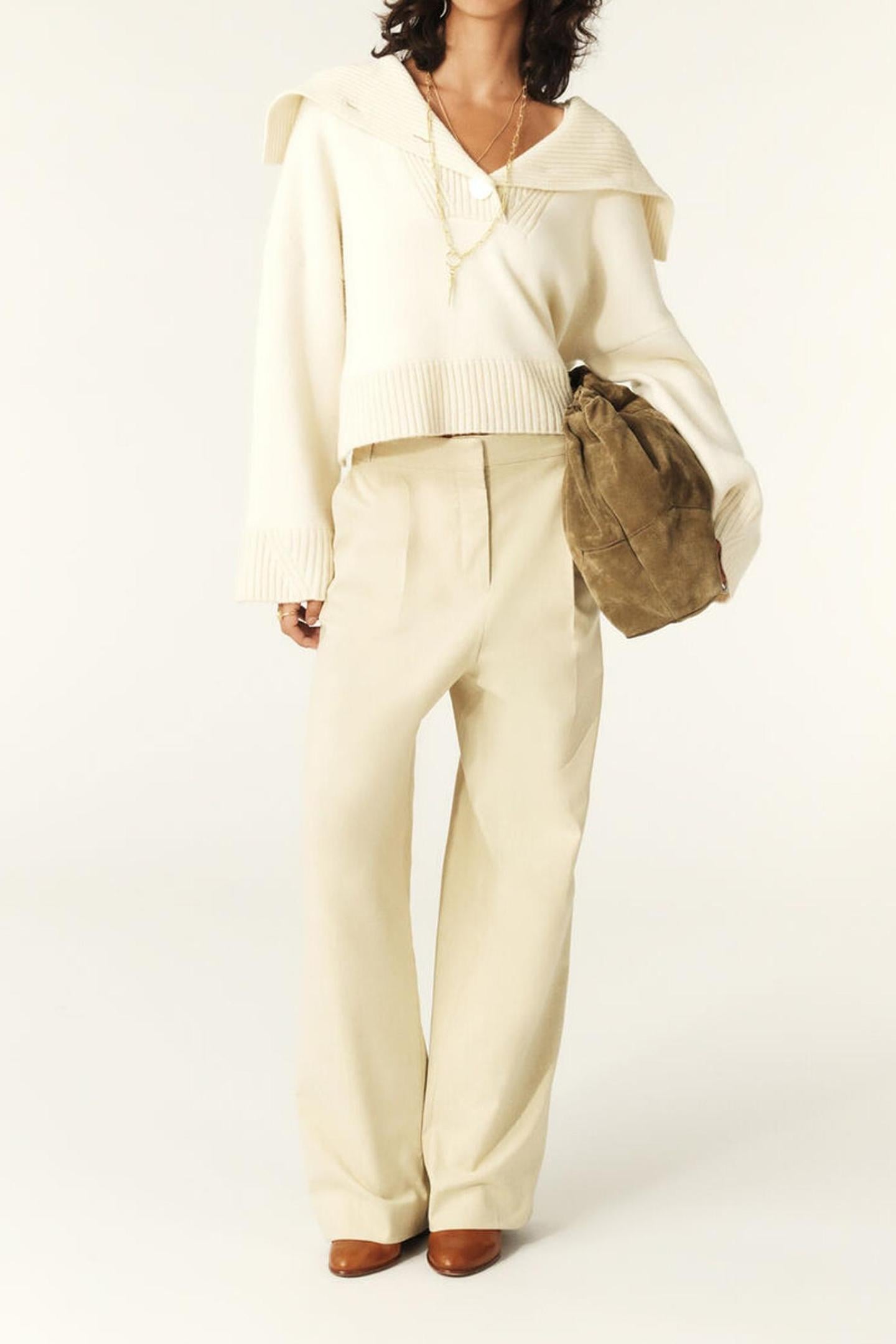 WIDE TROUSERS BEIGE 1