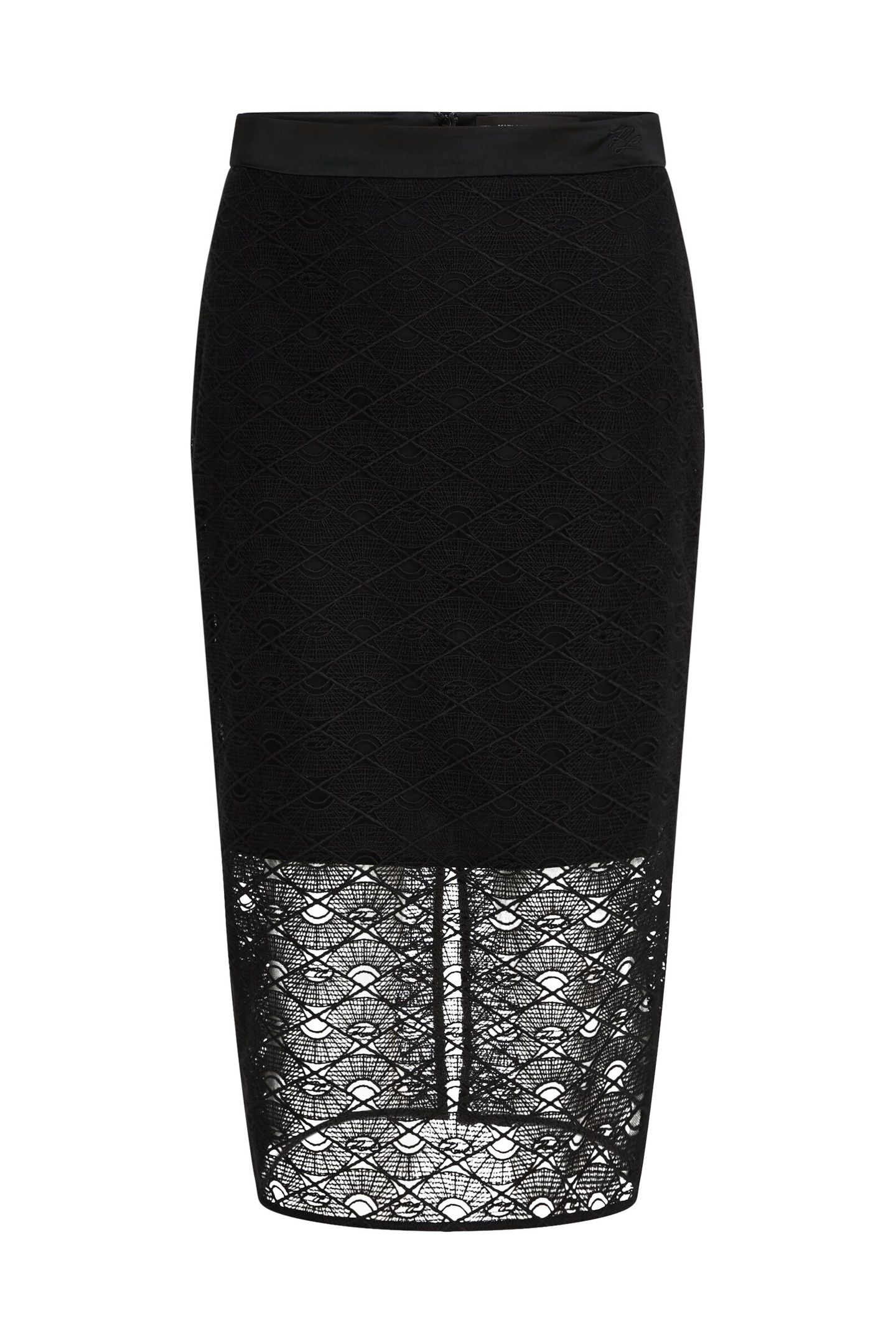 FAN LACE SKIRT BLACK 3