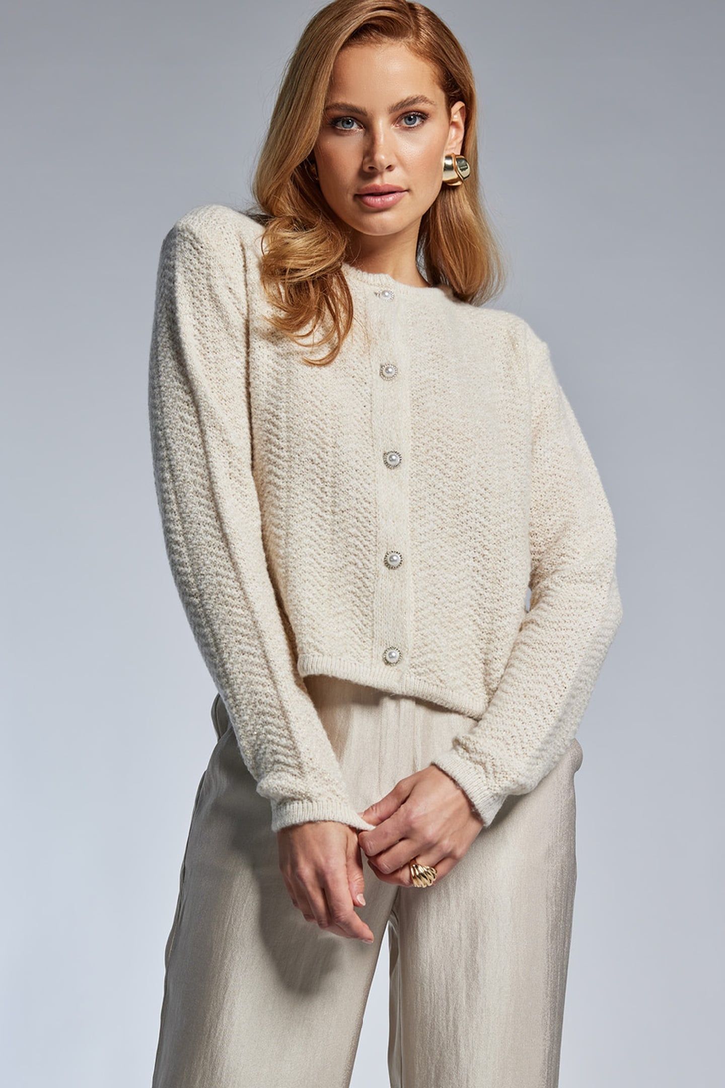 KATRIEL CARDIGAN CHAMPAGNE 1