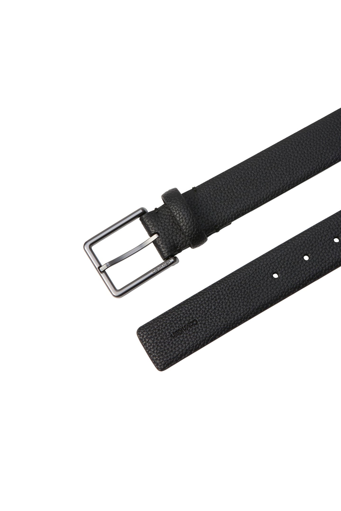 CASUAL PIN BUCKLE BELT BLACK/MATTE GUNMETAL 3