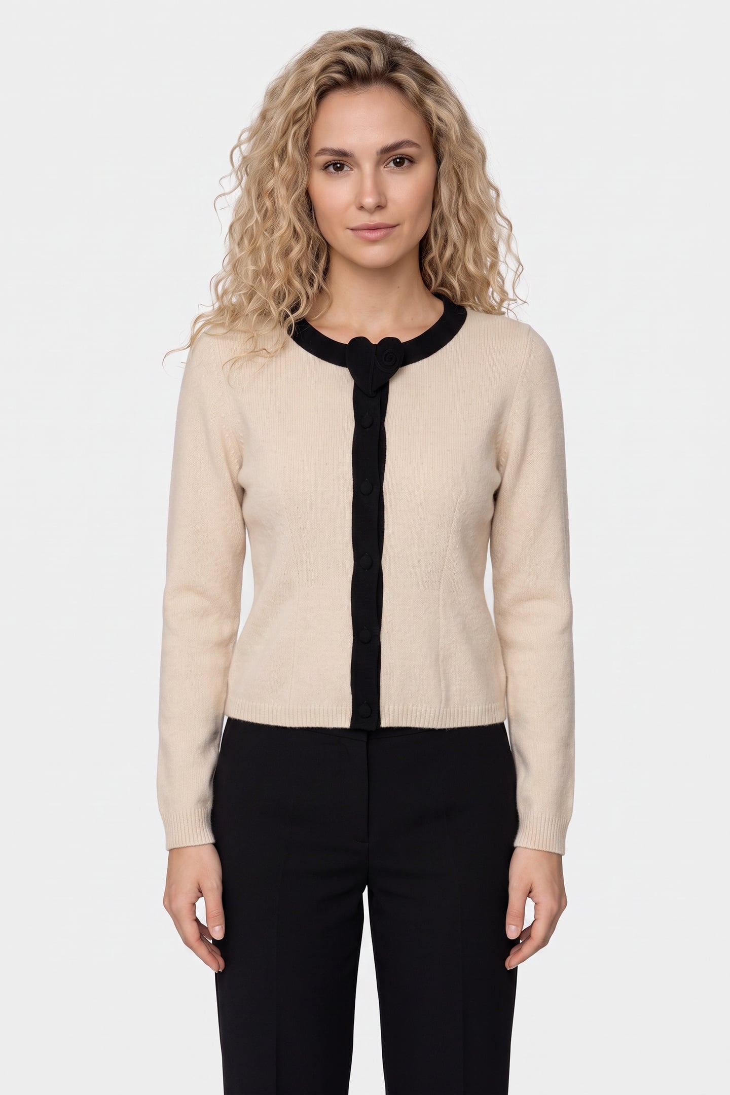 KNITTED JACKET WHITE 1