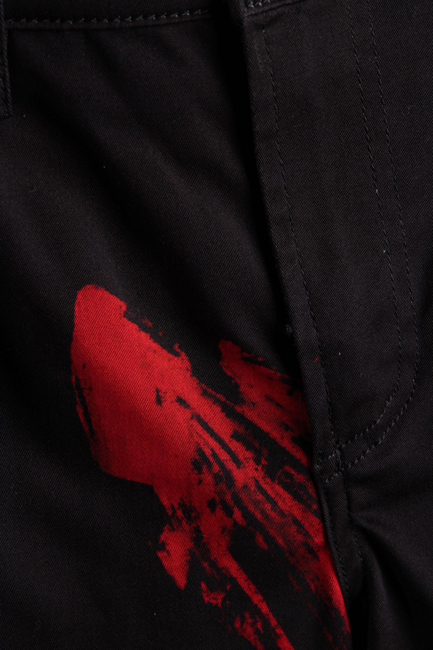 STRETCH GABARDINE TROUSERS TONY VIRAMONTES ARCHIVE RED 4