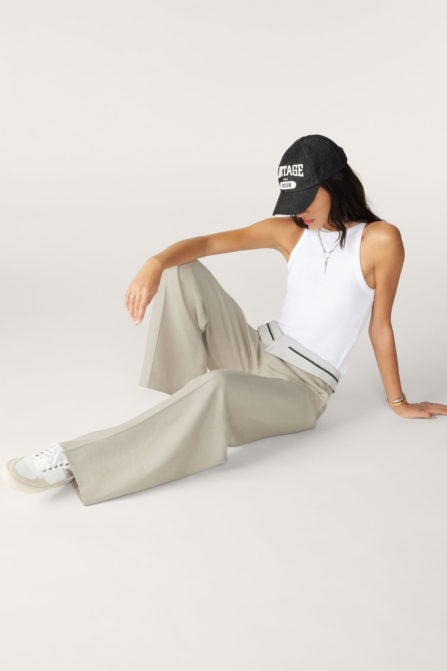 WIDE TROUSERS BEIGE 8