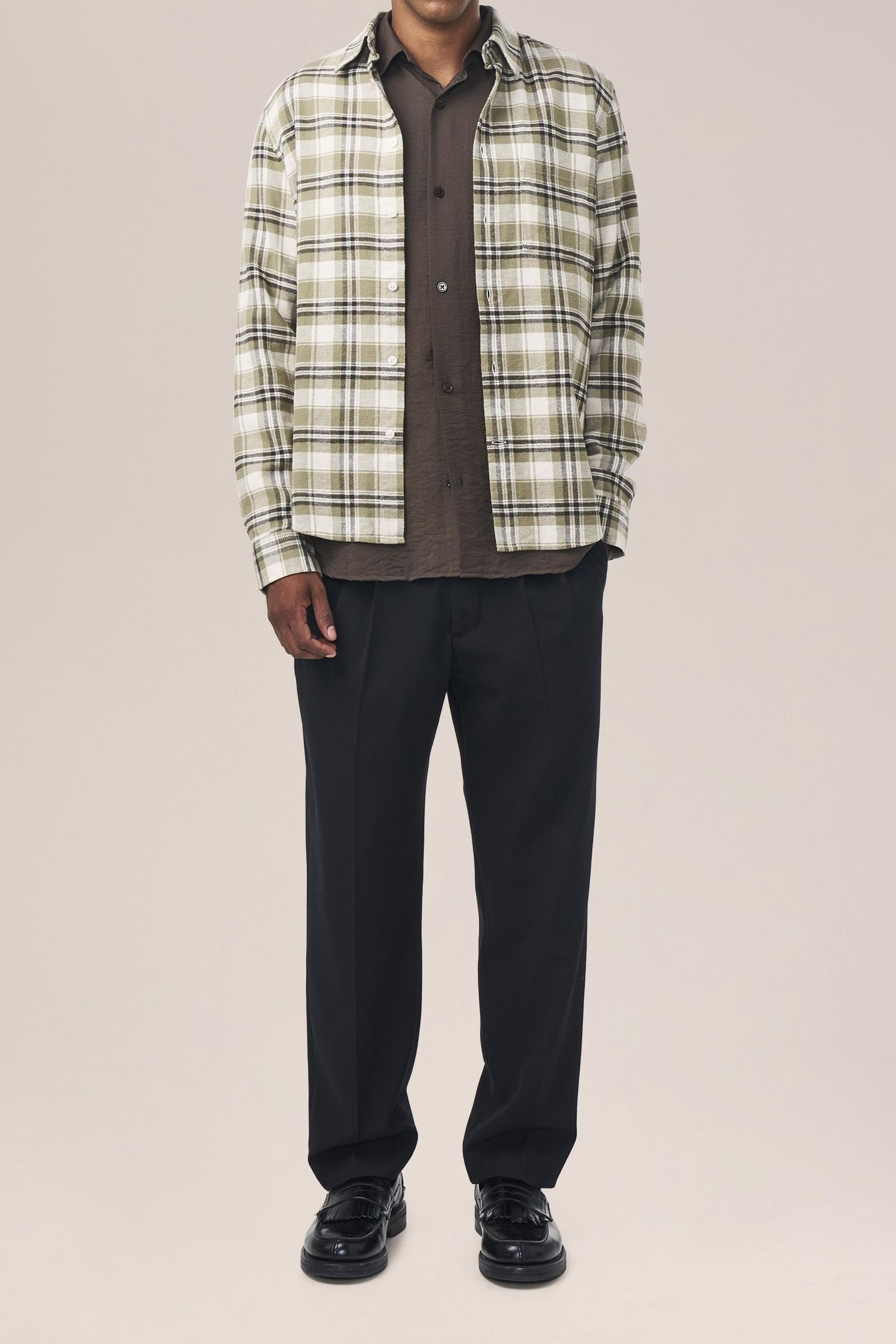 ARNE SHIRT 5166 GREEN CHECK 4