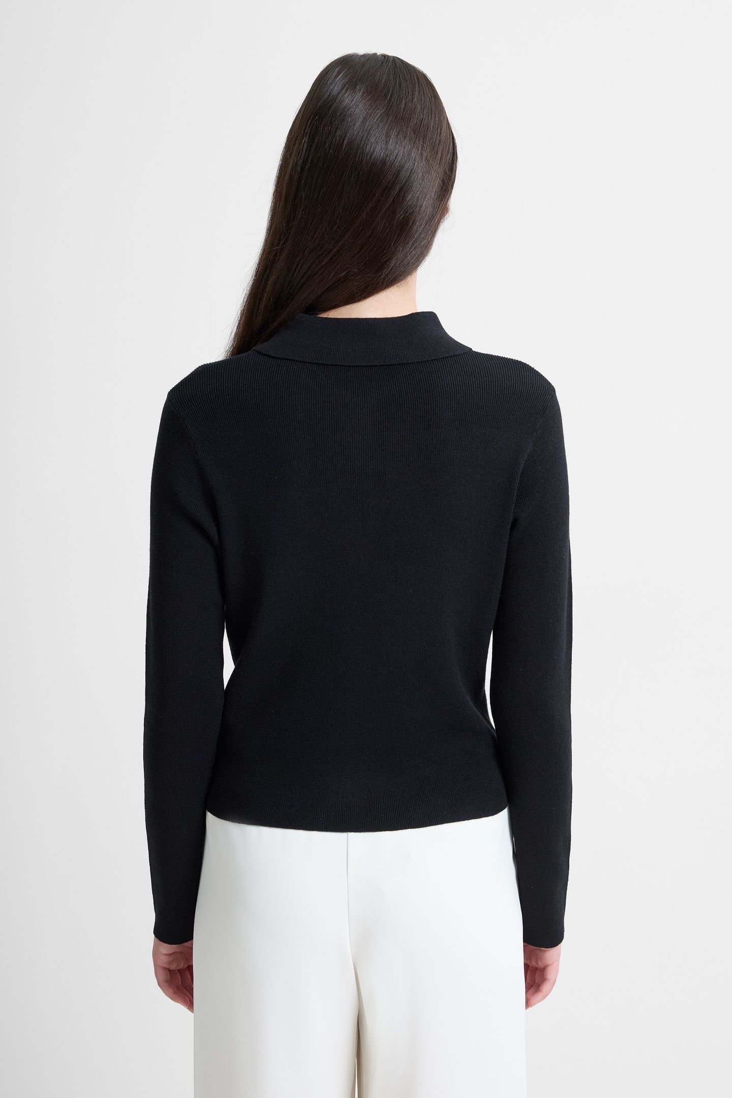 COSYSOFT BTN DWN LNG SLV TOP BLACK 2