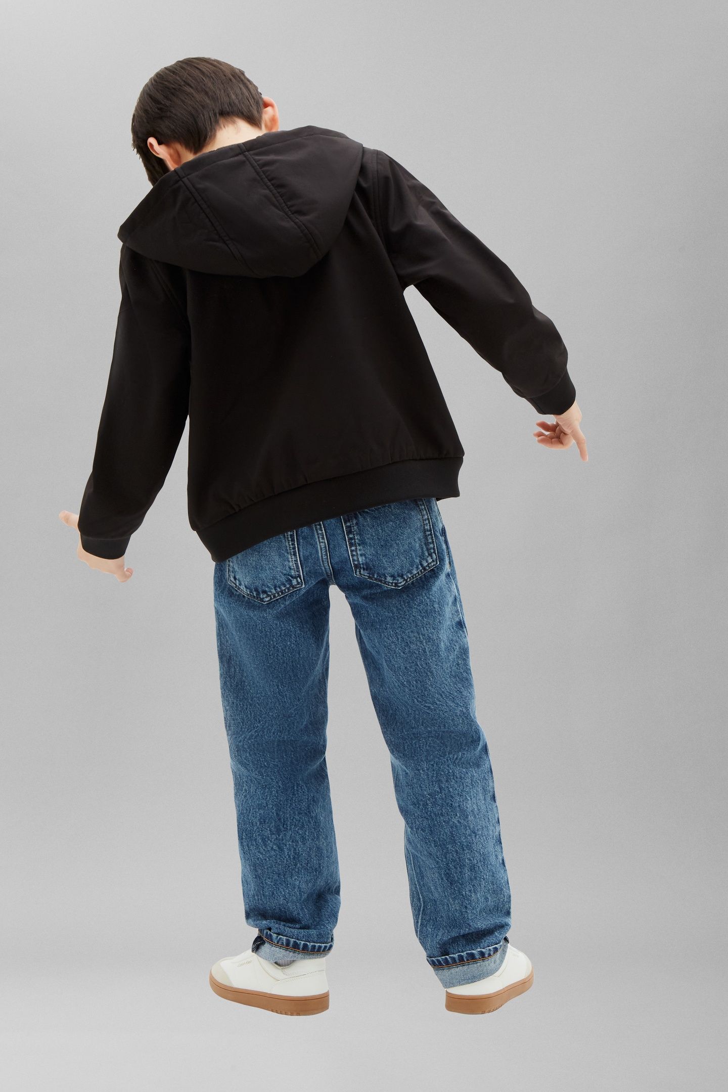 BOYS SOFTSHELL JACKET BLACK 4