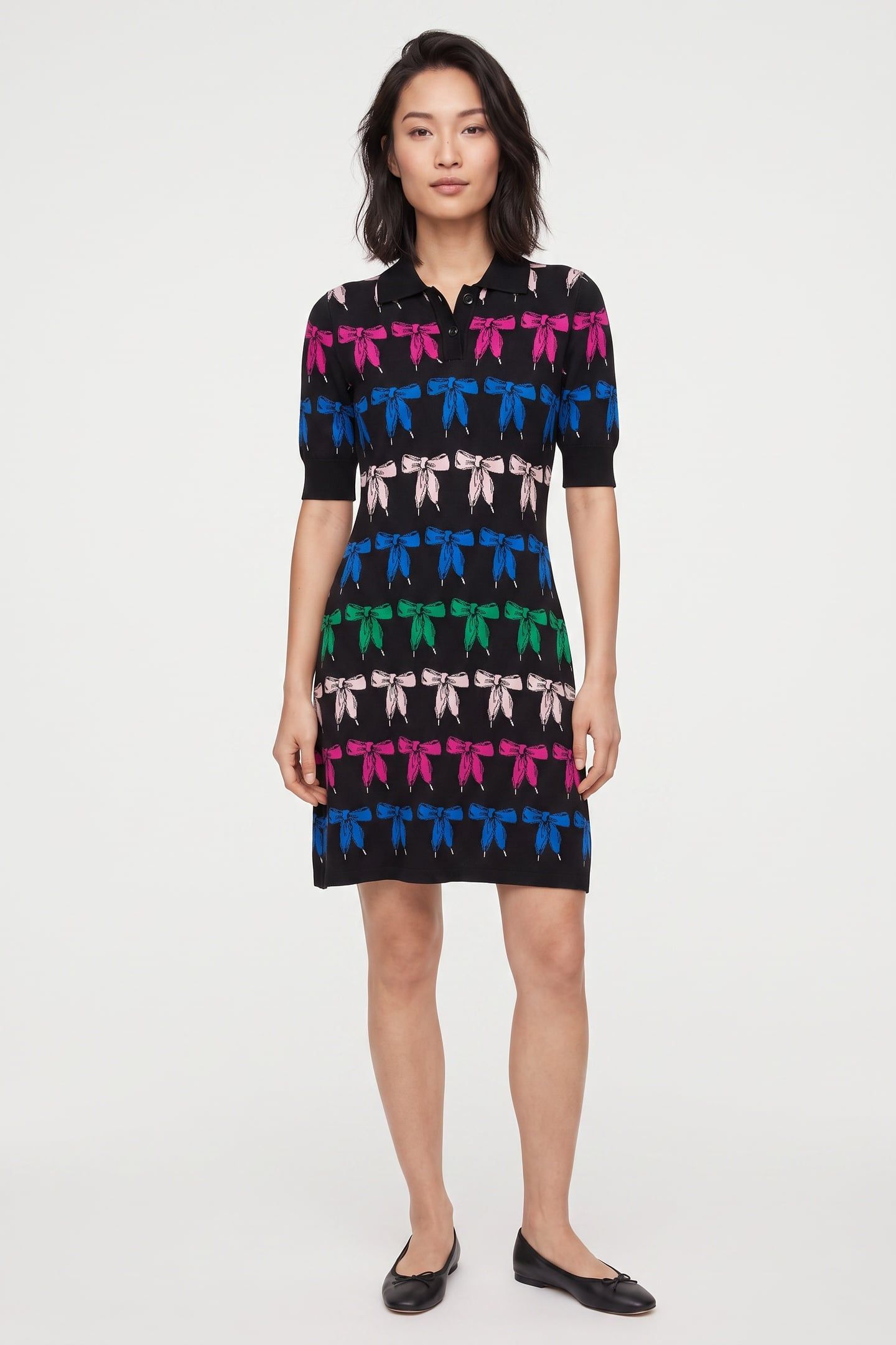 KNIT DRESS BLACK 1