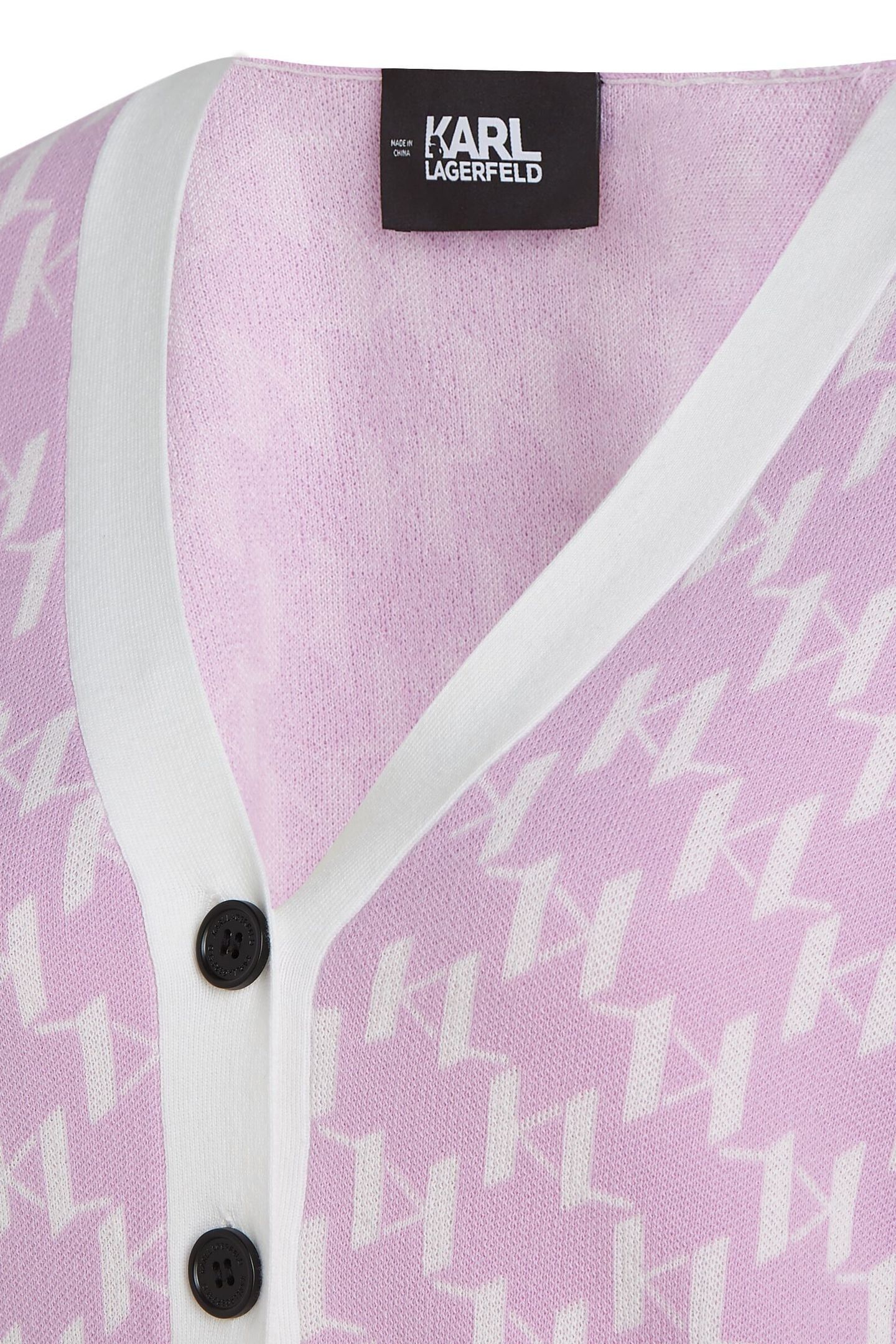 KL MONOGRAM SHORT CARDIGAN MONOGRAM ORCHID BOUQUET 10