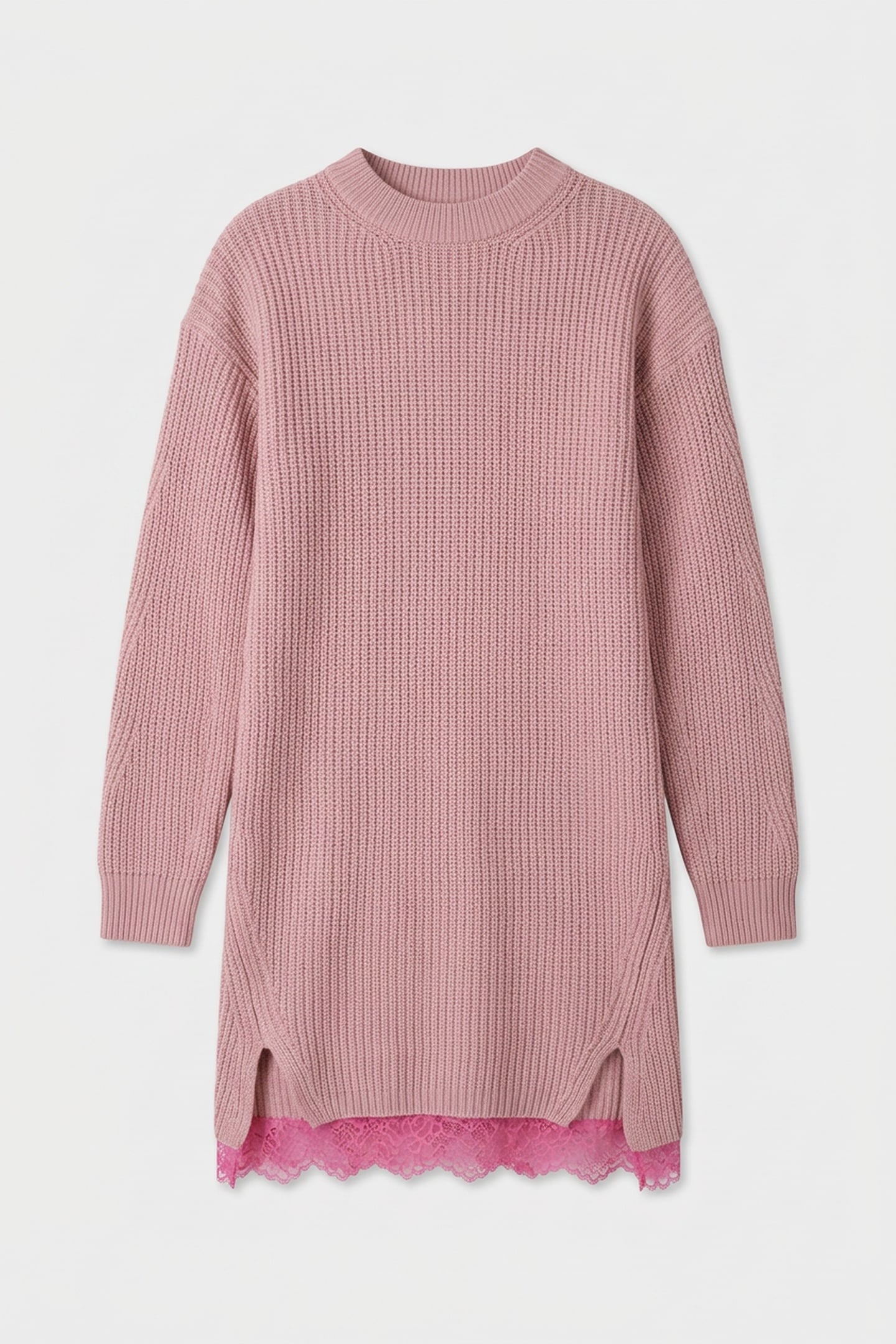 KNIT DRESS PINK 3