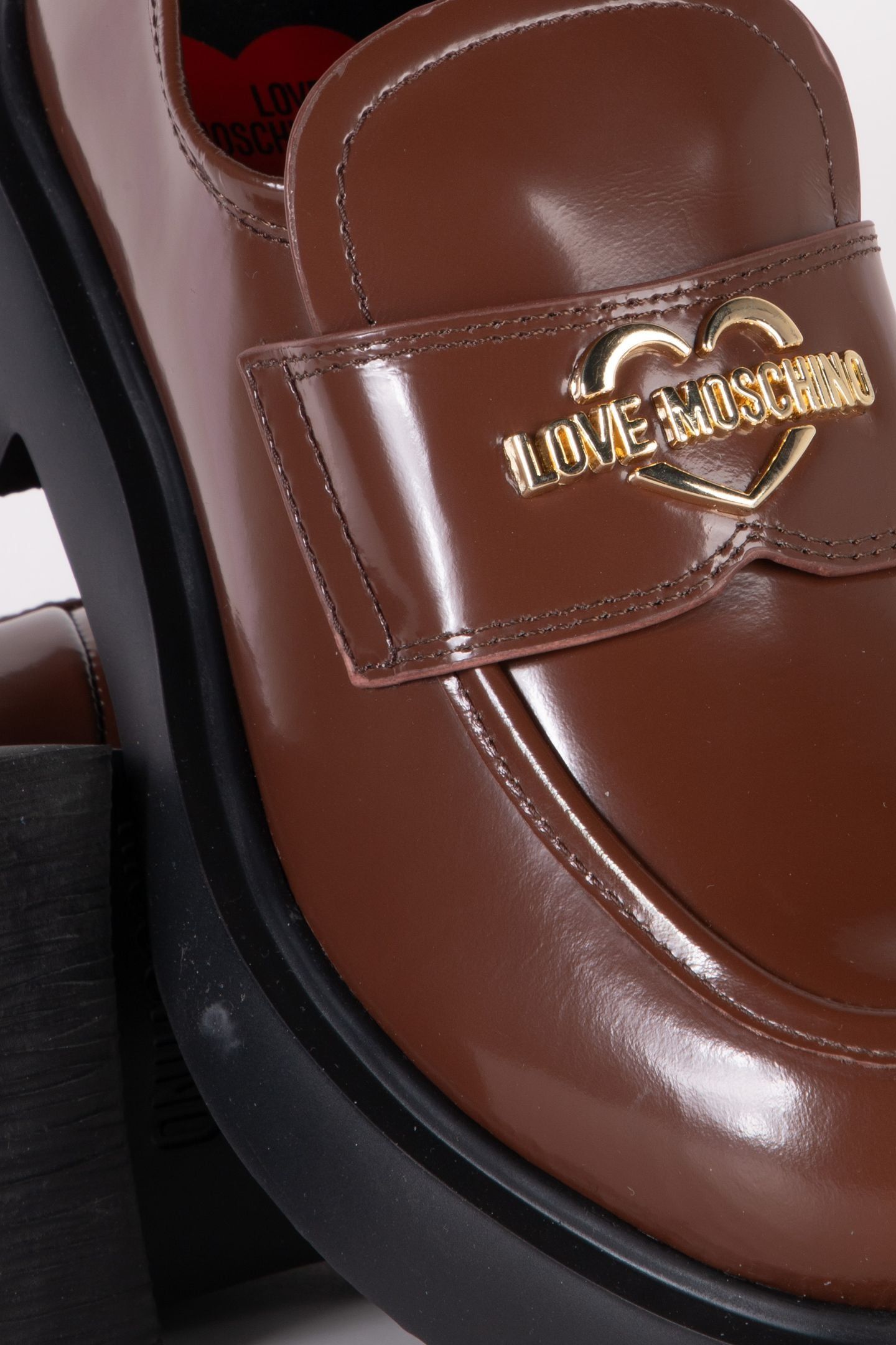 CITY LOVE ABRASIVE CALFSKIN LOAFERS BROWN 4