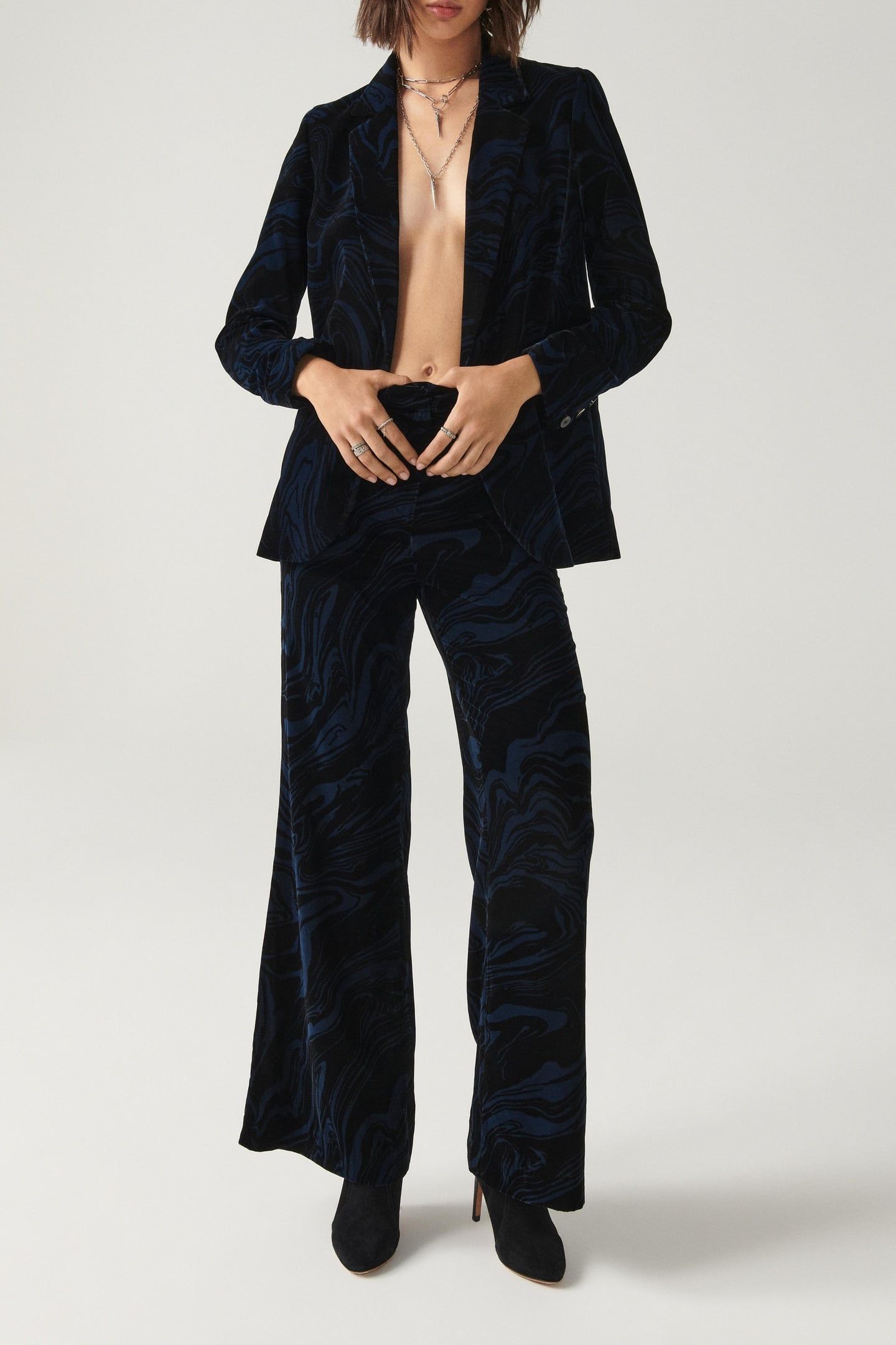 FLARE TROUSERS BLACK 1