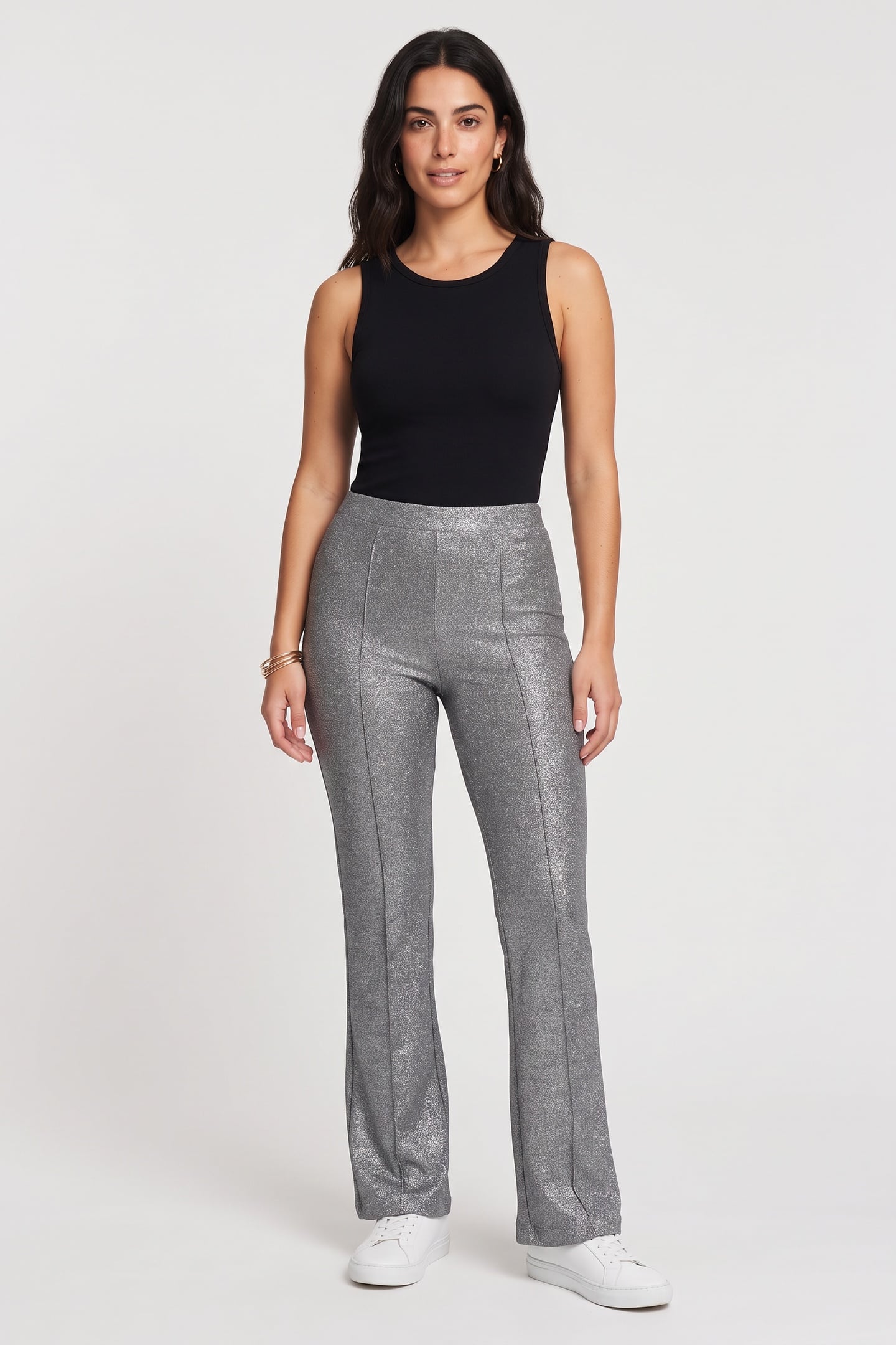 OLENNA GLITTER TROUSER GREY 1