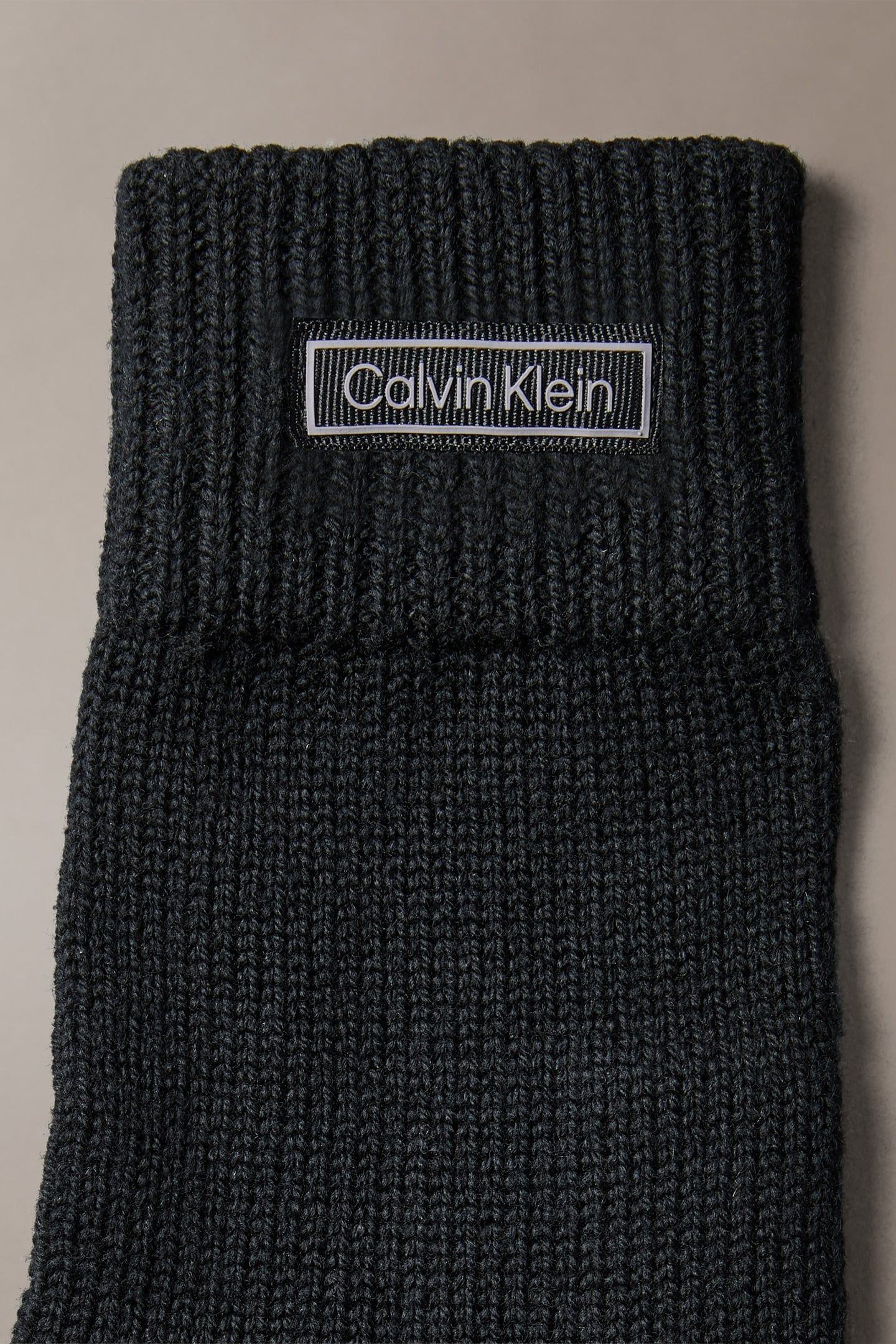 PATCH WOOL KNITTED GLOVES BLACK 3
