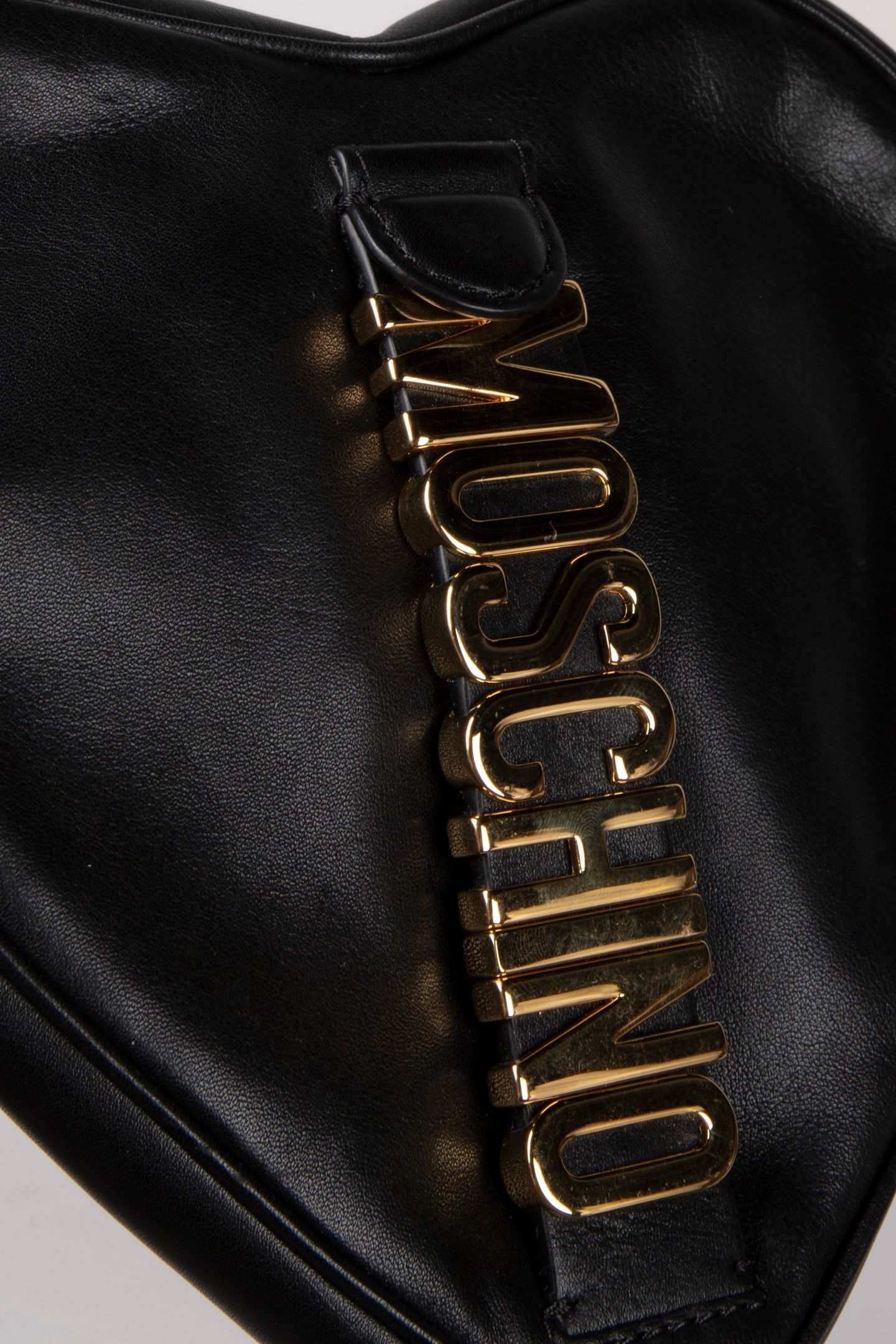 HEART BAG IN CALFSKIN MOSCHINO BELT BLACK 3