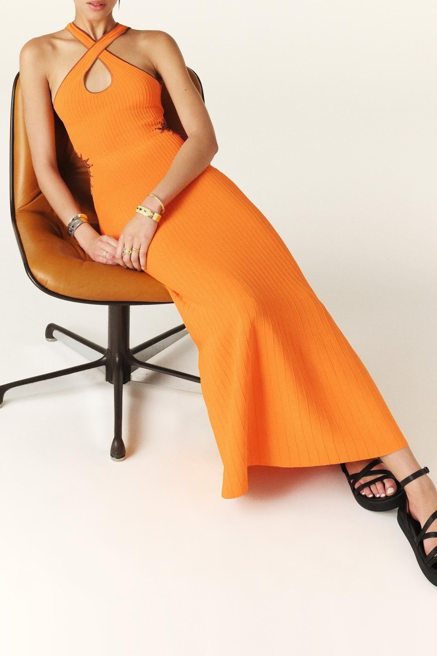 MID-LENGTH DRESS ORANGE 4