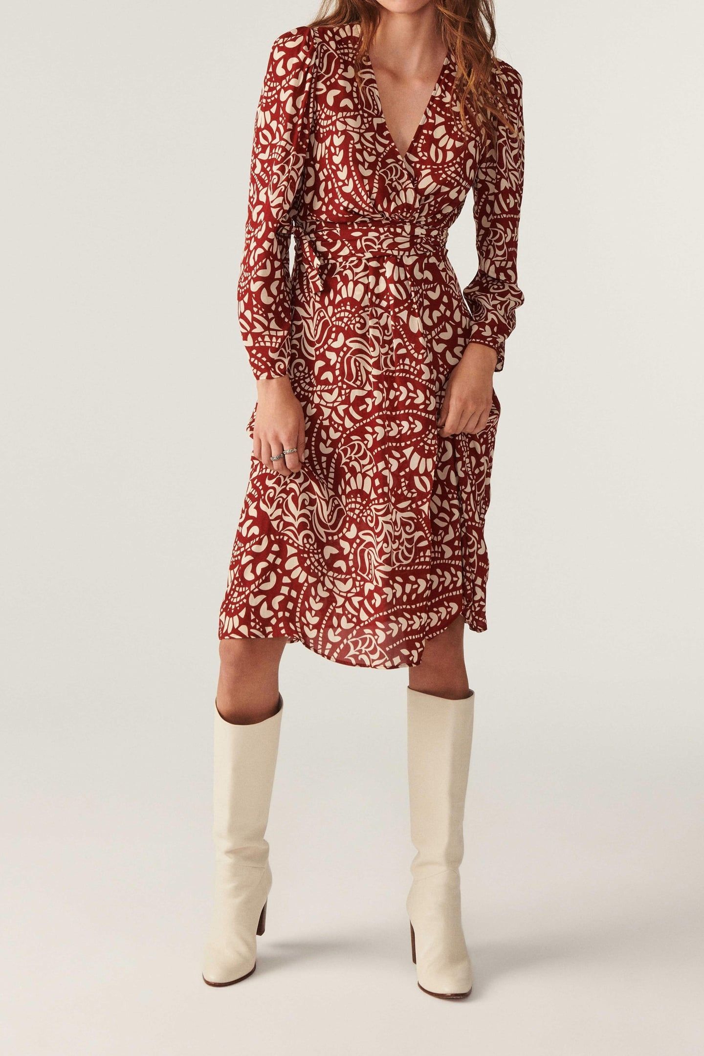 MID-LENGTH DRESS TERRACOTA 1