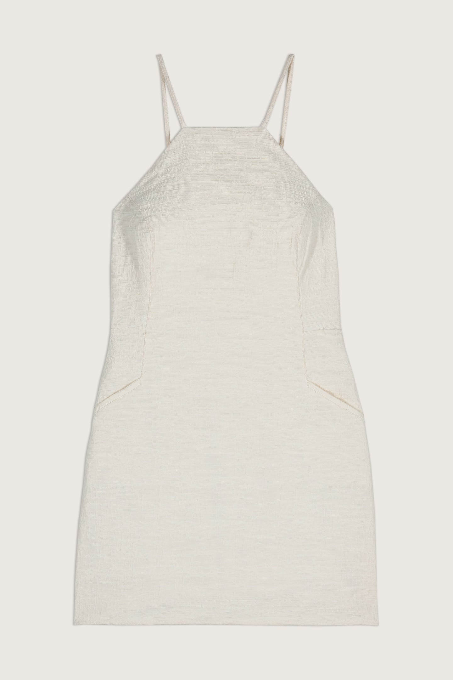 MINI DRESS ECRU 3