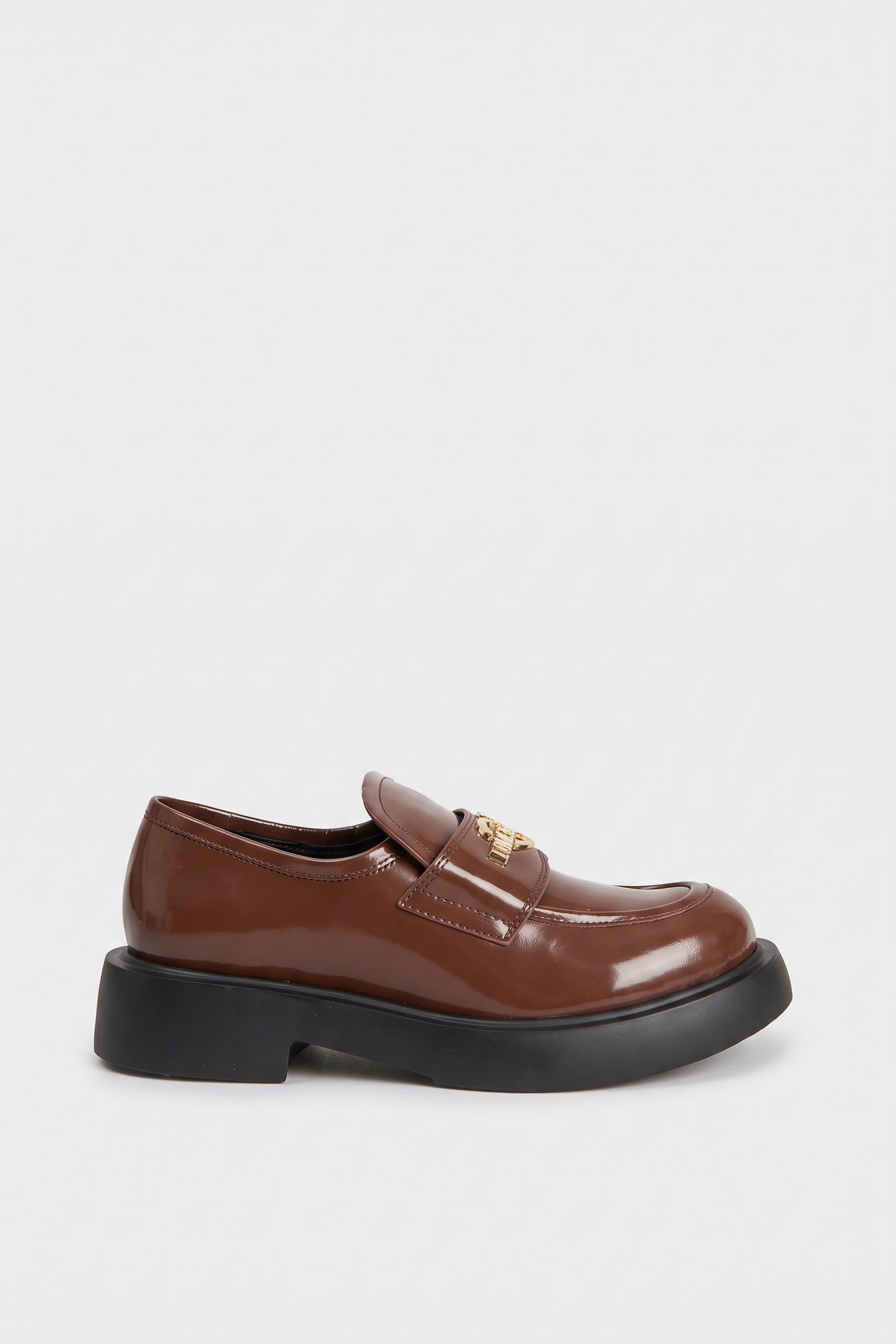 CITY LOVE ABRASIVE CALFSKIN LOAFERS BROWN 1