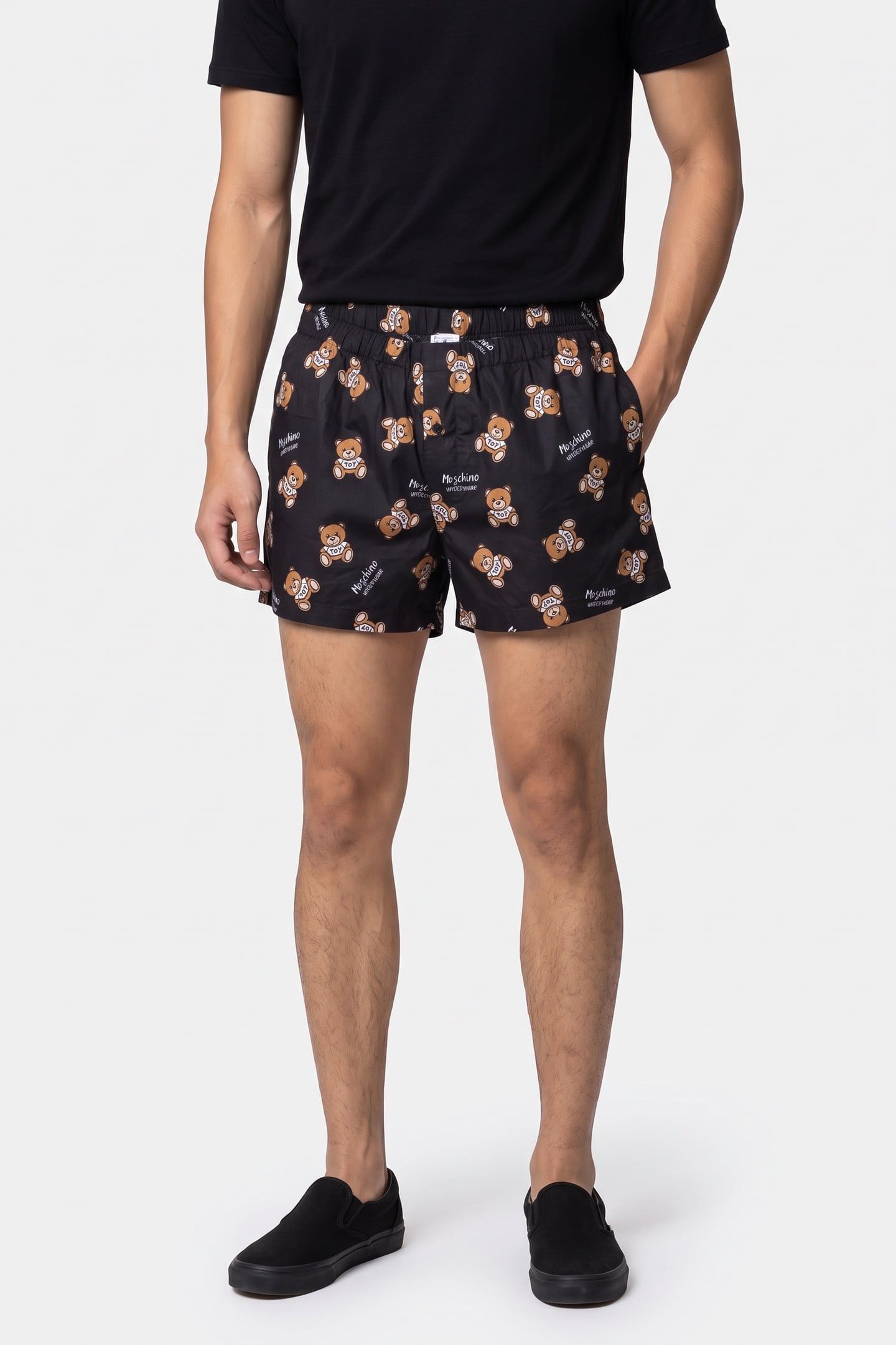 WOVEN BOXER BLACK 1