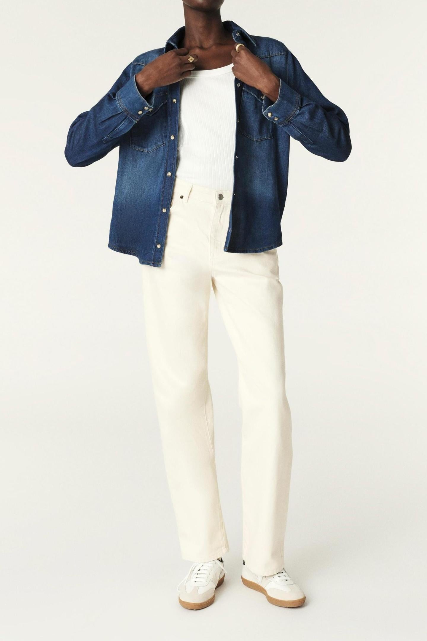 STRAIGHT TROUSERS ECRU 2