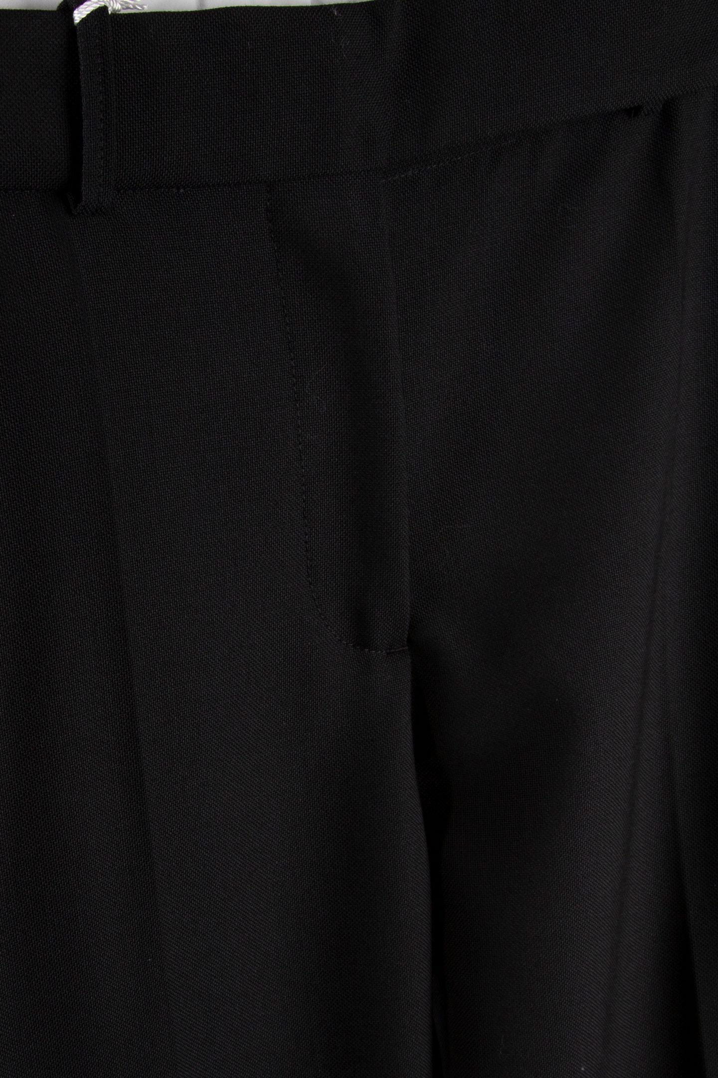 EMERSON CROPPED WOOL TROUSERS BLACK 4