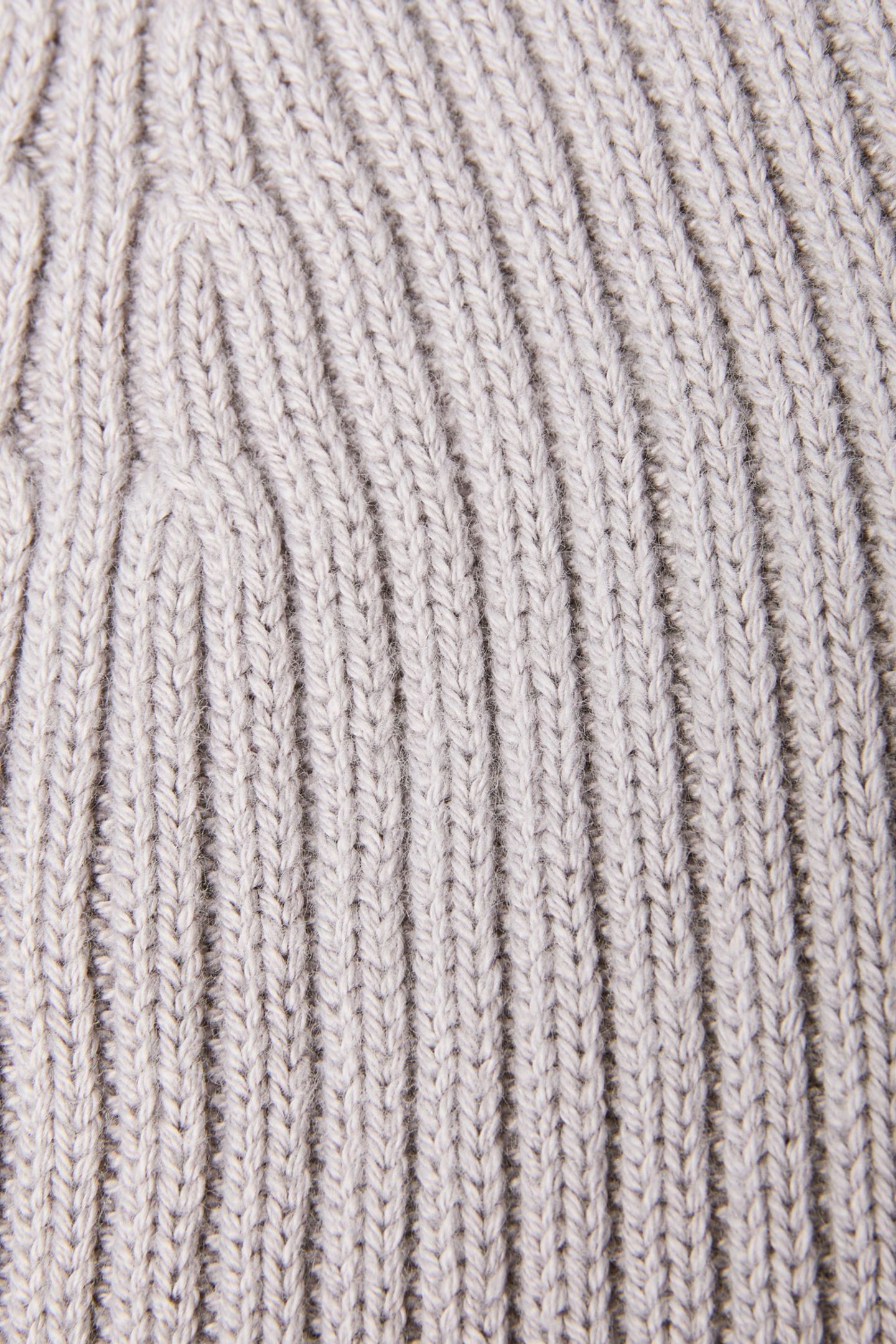 PATCH CHUNKY RIB COTTON BEANIE SILVER SCONCE 4