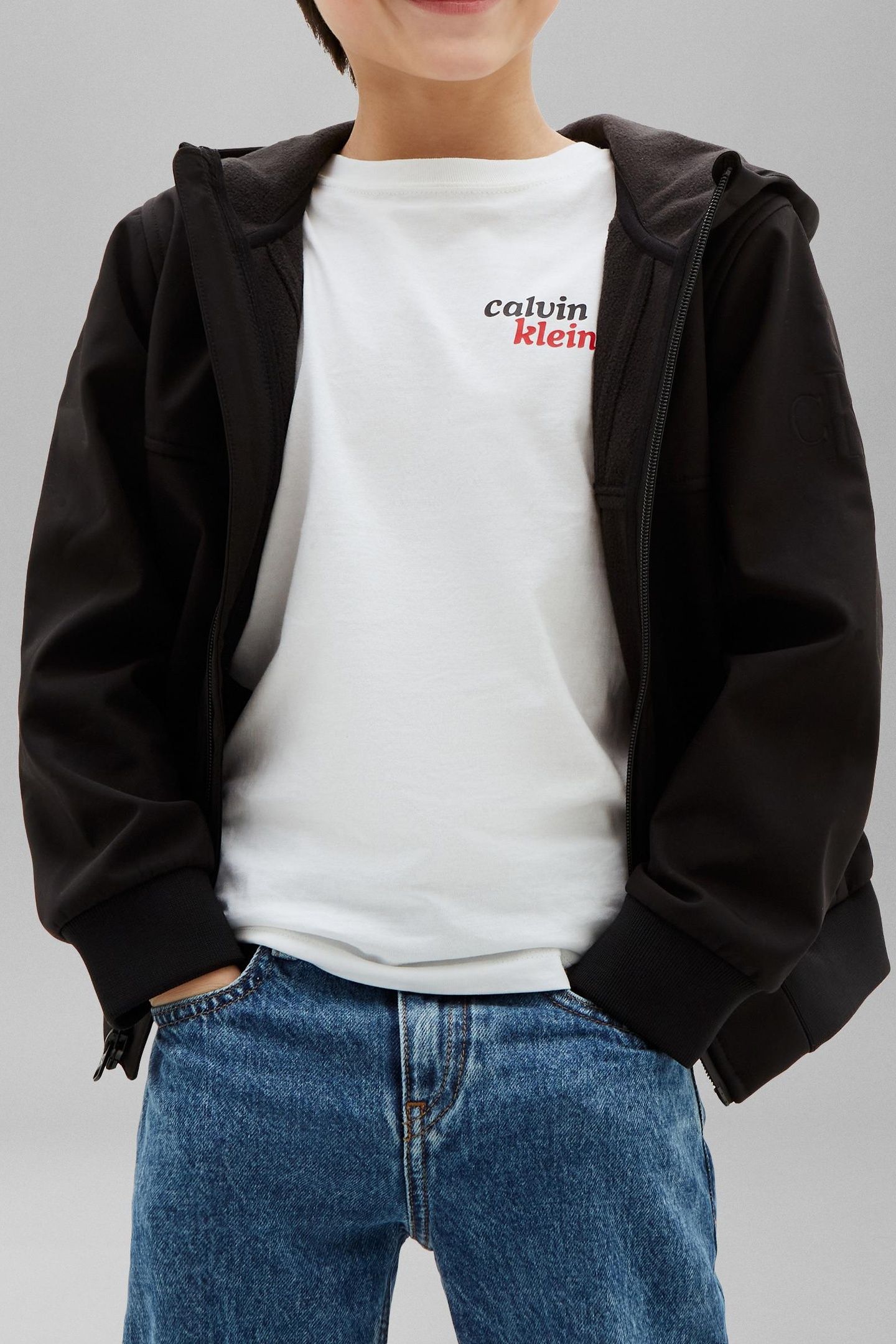 BOYS SOFTSHELL JACKET BLACK 1
