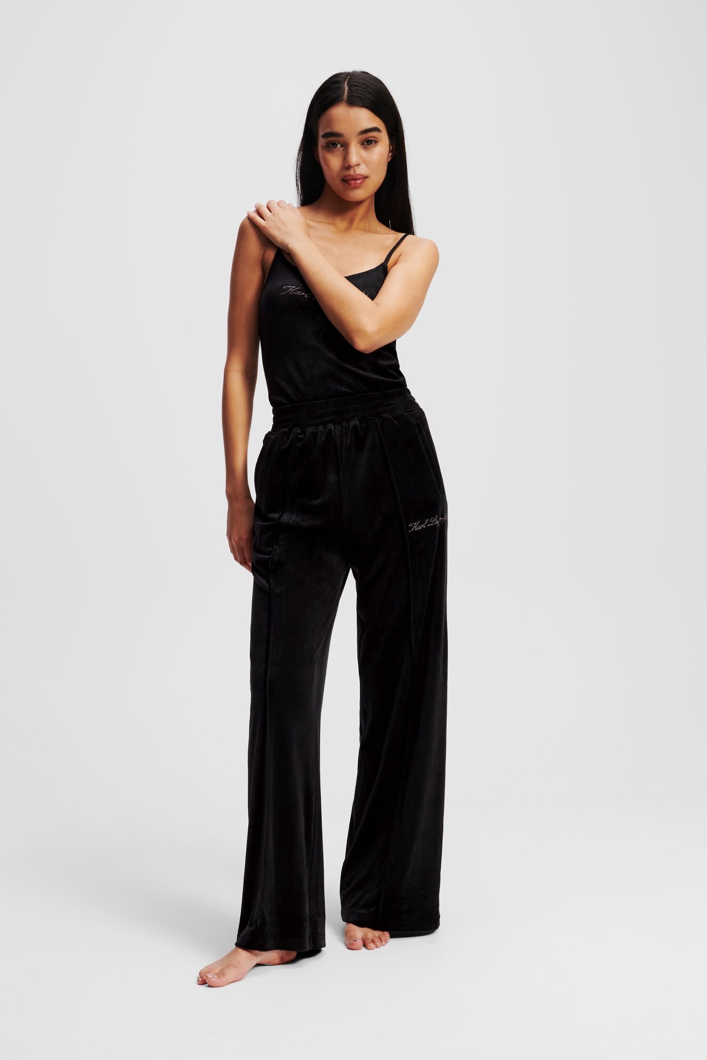 HOTEL KARL VELOUR JOGGER BLACK 1