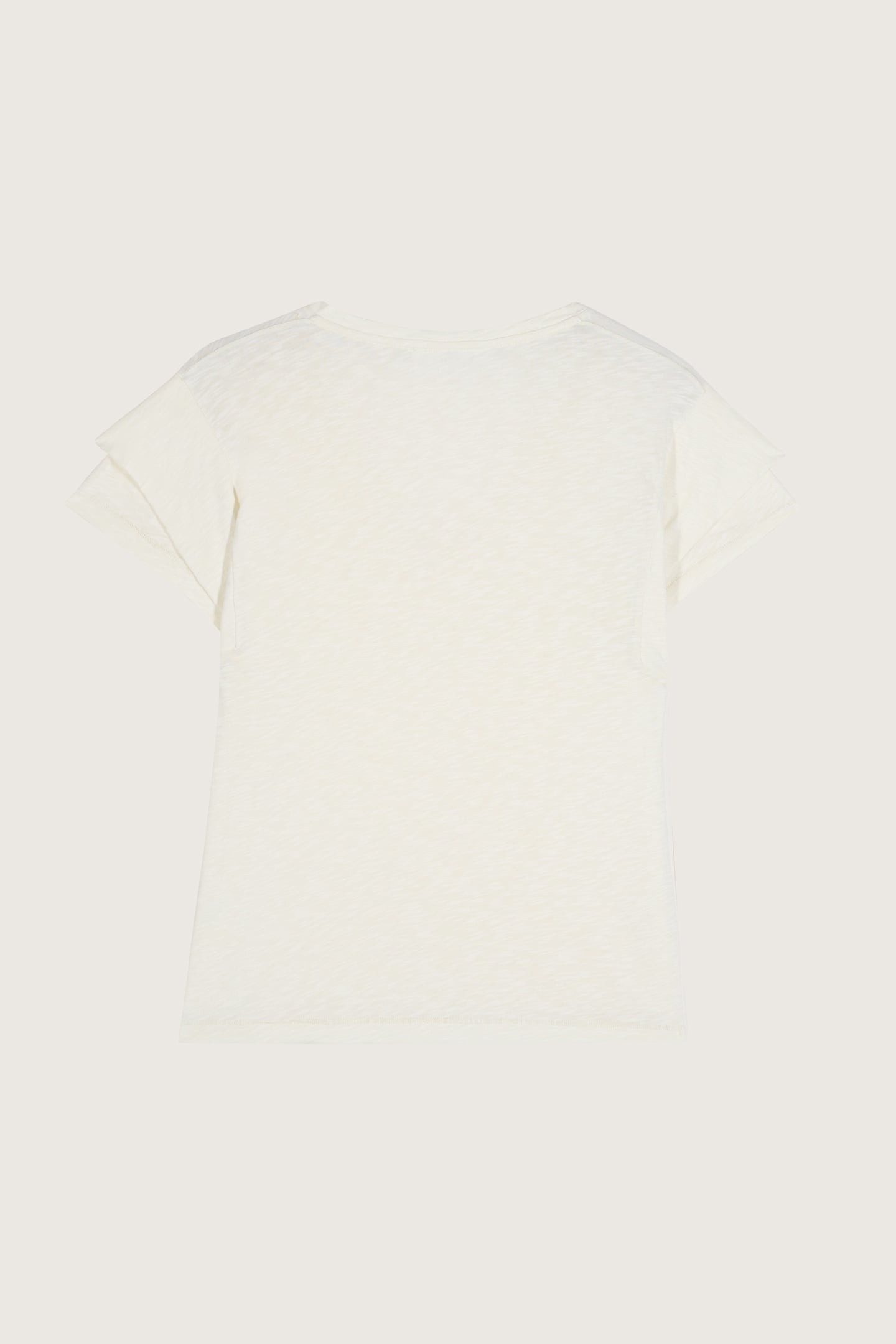 SHORT SLEEVES TEE ECRU 4