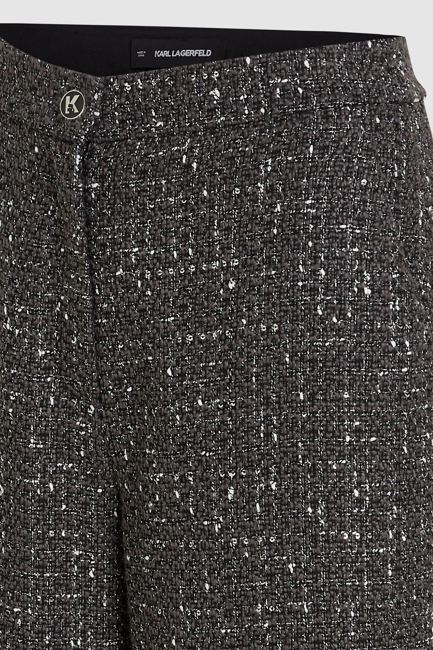 BOUCLE WIDE LEG PANTS GREY BOUCLE 3