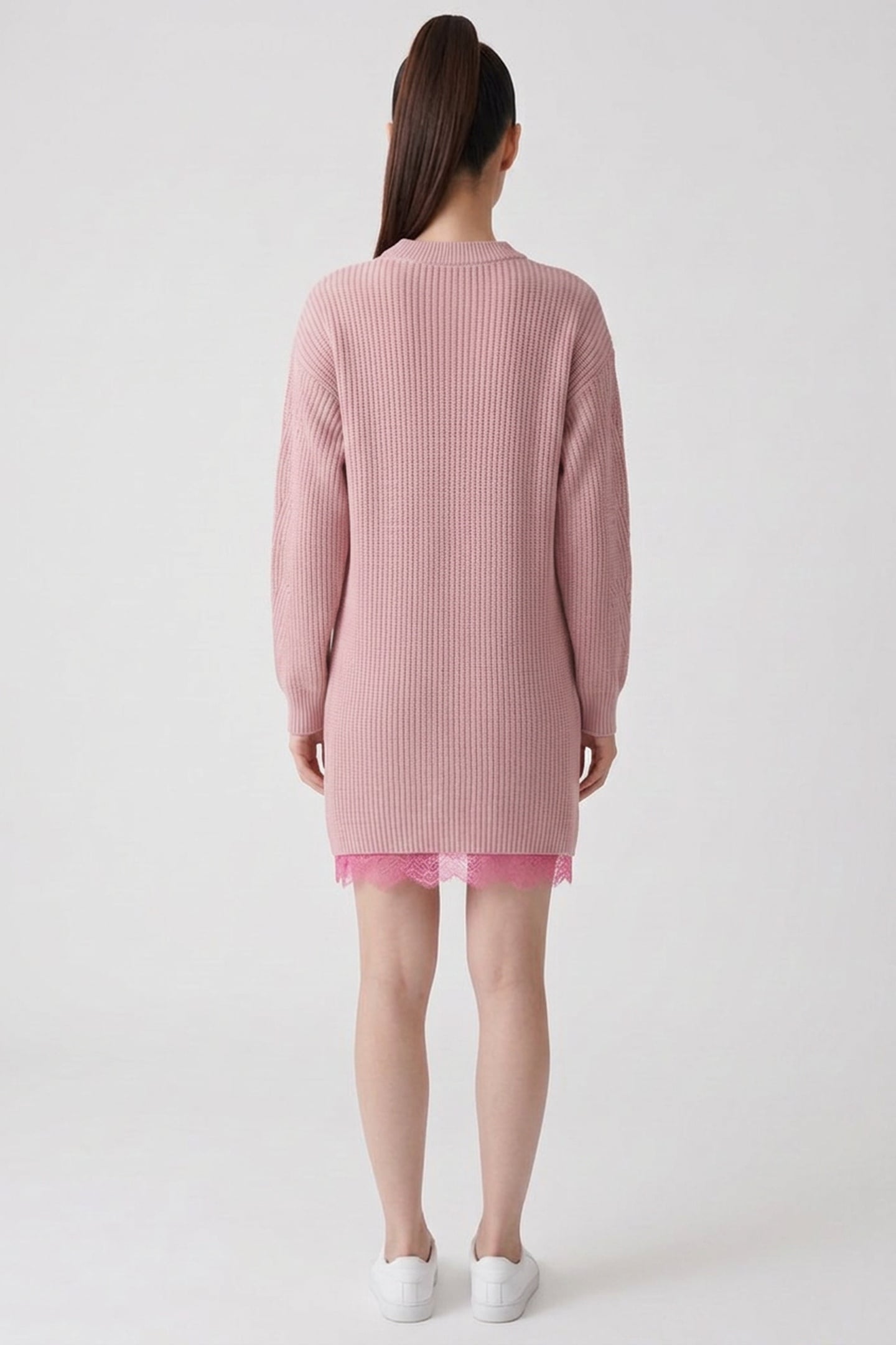 KNIT DRESS PINK 2