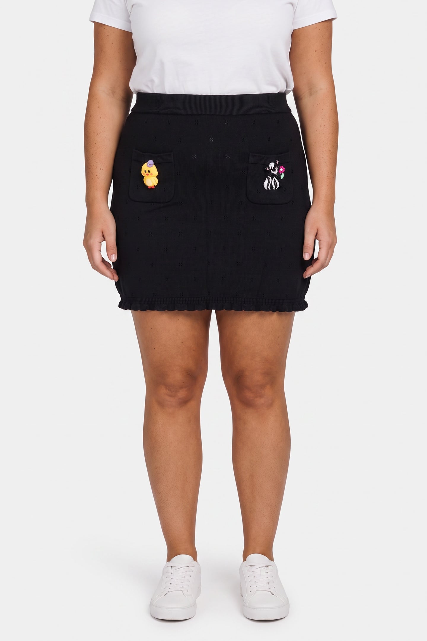 KNITTED SKIRT BLACK 1