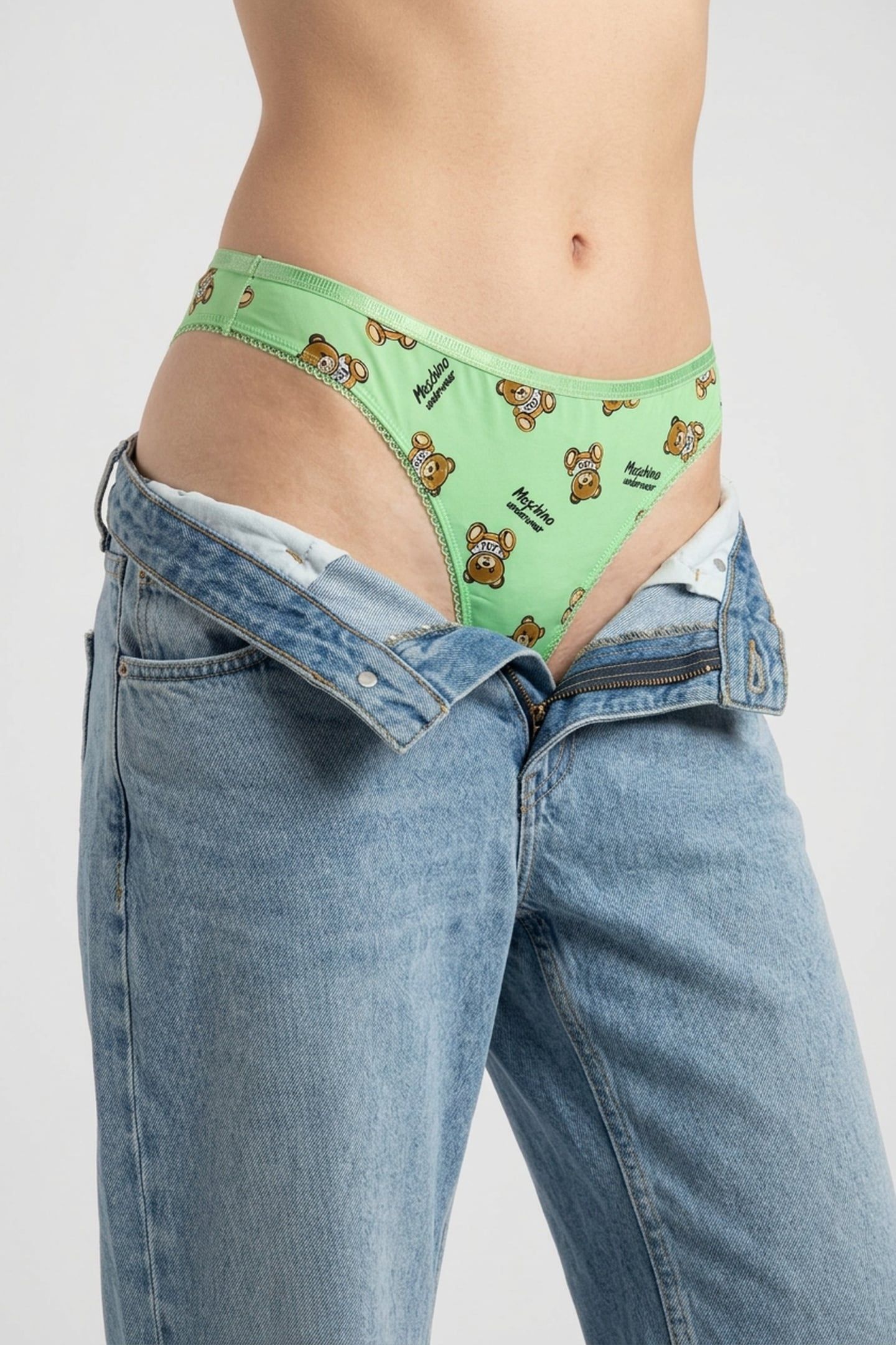 SET OF 3 PATTERNED BRIEFS GREEN 4