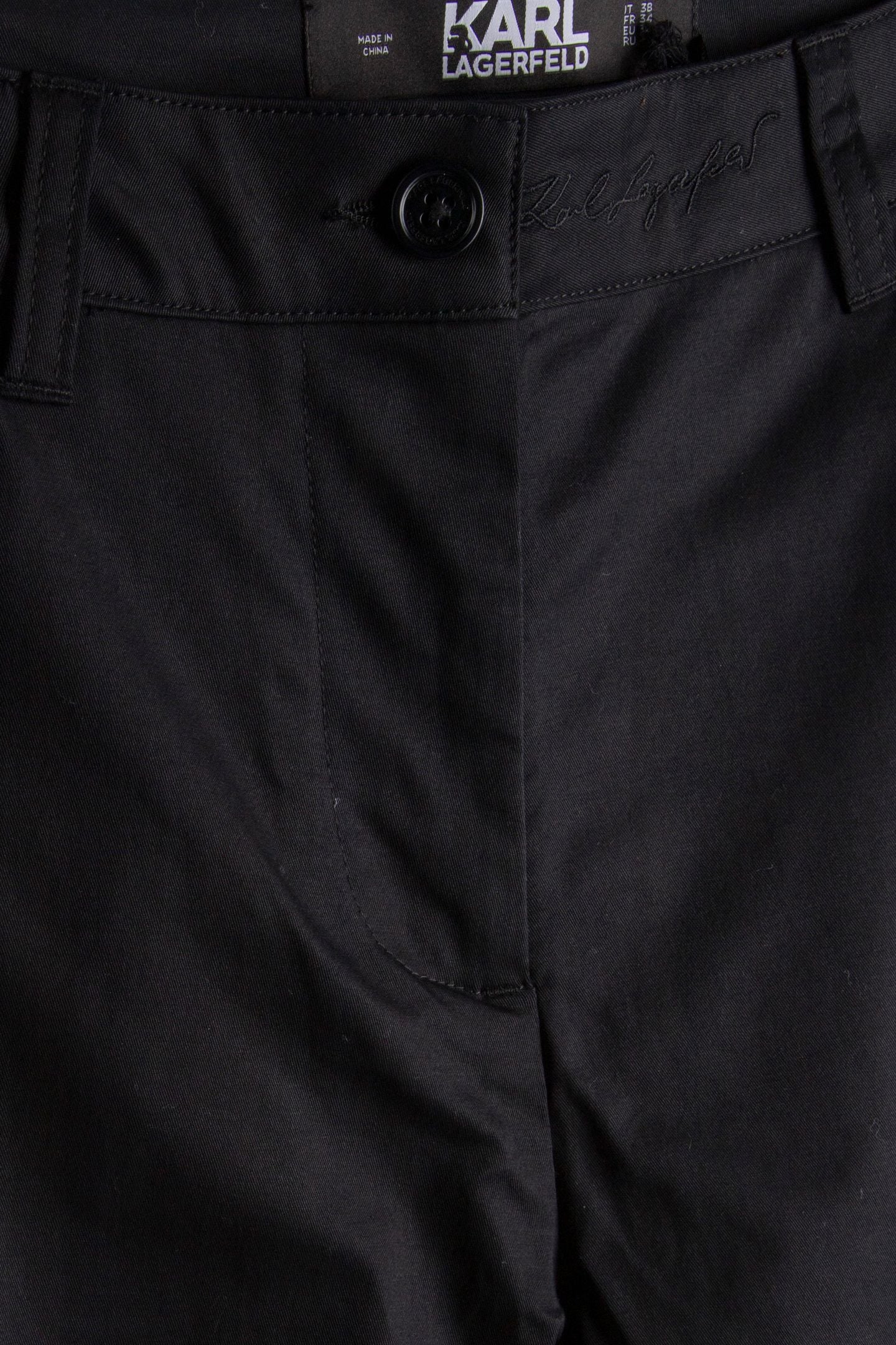 CHINO CULOTTE PANTS BLACK 5