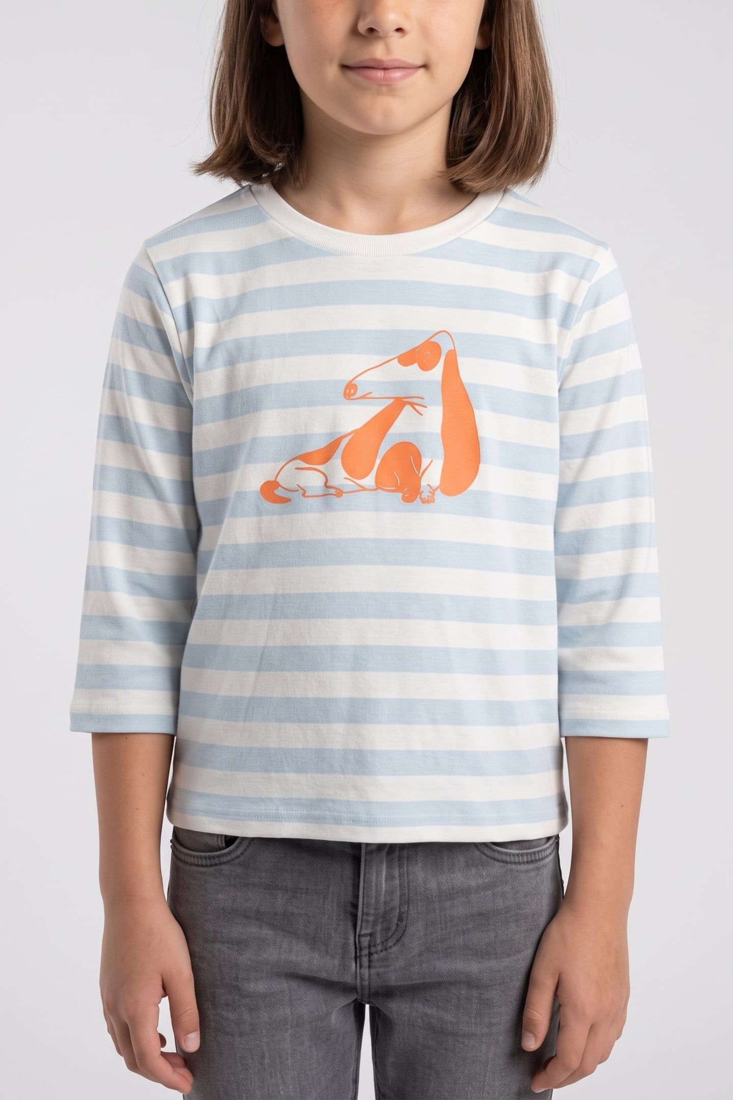 NOEL STRIPE PRINT LS BLUE 1