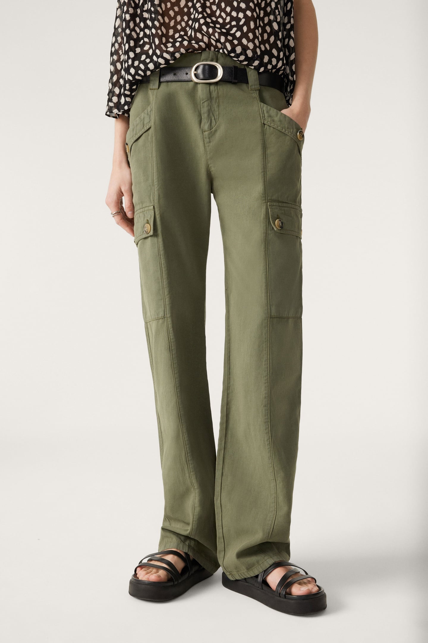 STRAIGHT TROUSERS KAKI 1