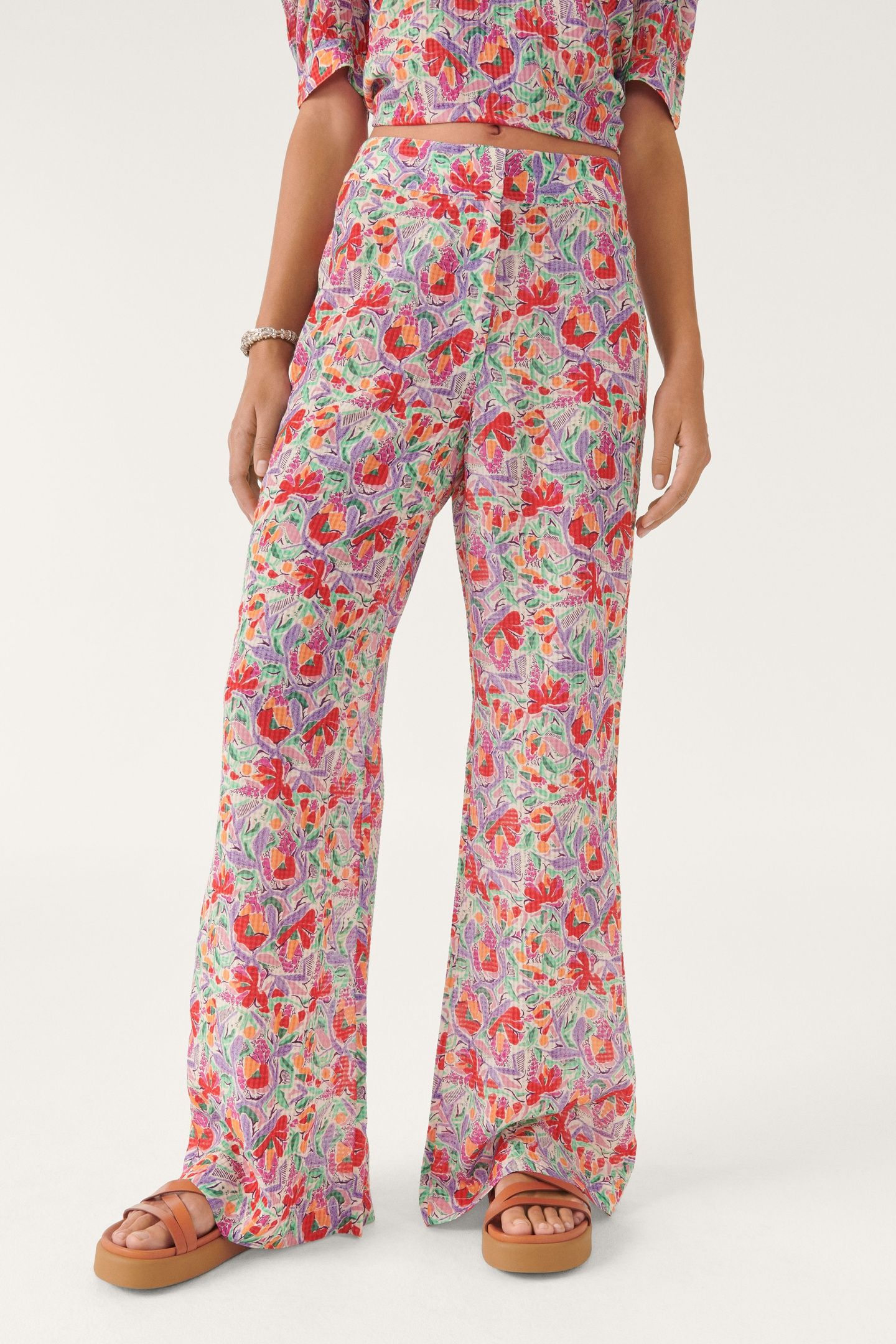 WIDE TROUSERS ECRU 1