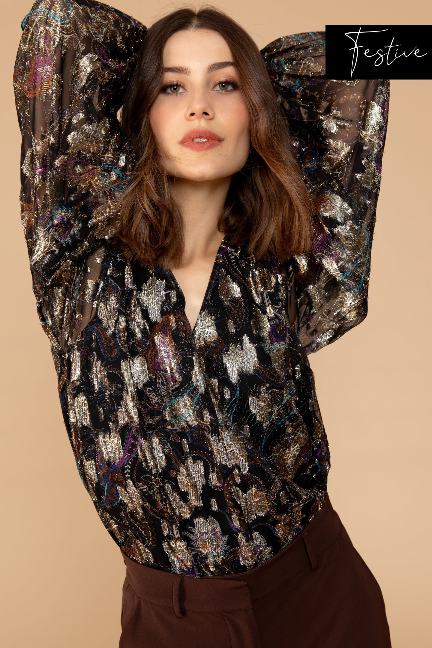 BEANDRA BLOUSE MULTI PAISLY 3