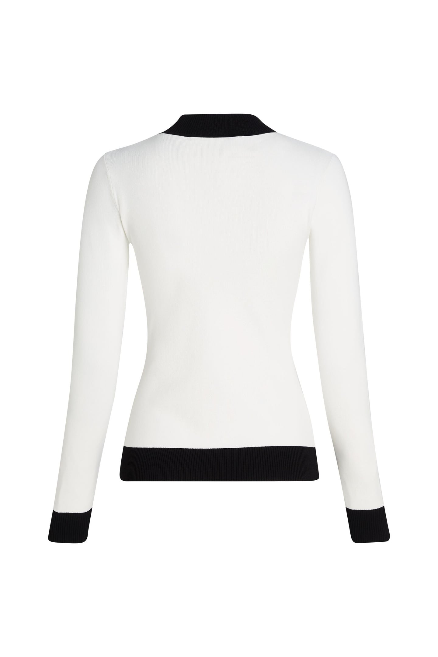 LOGO TURTLE NECK WHITE/BLACK 2