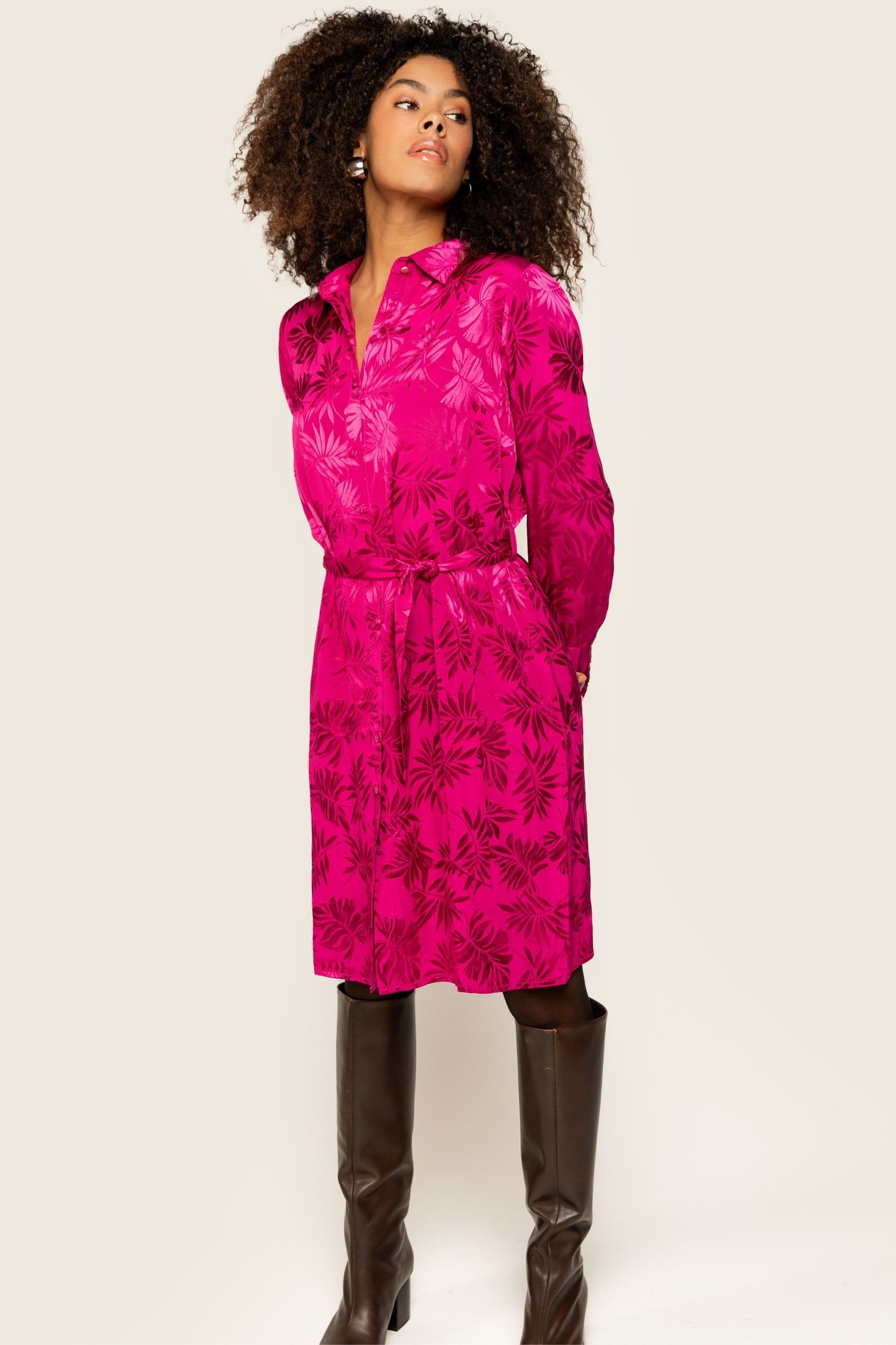 DAMINA DRESS RASPERRY ROSE 3