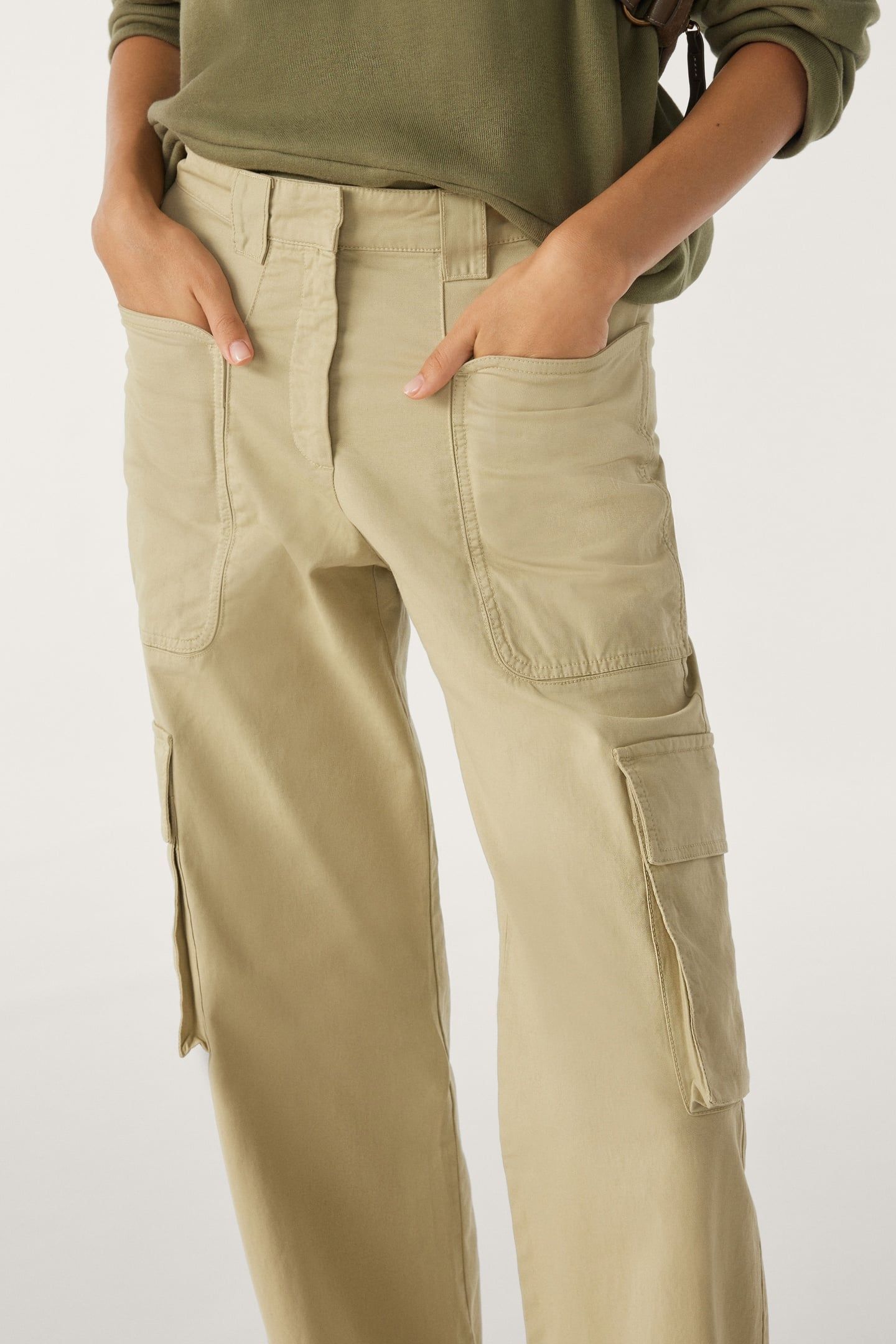 WIDE TROUSERS KAKI 4